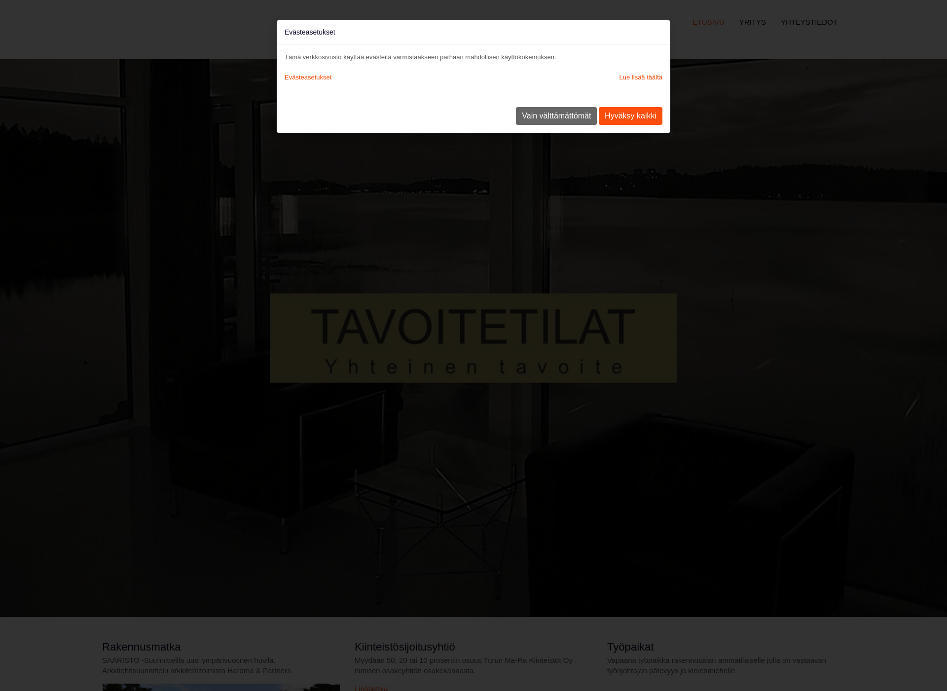 Screenshot for tavoitetilat.fi