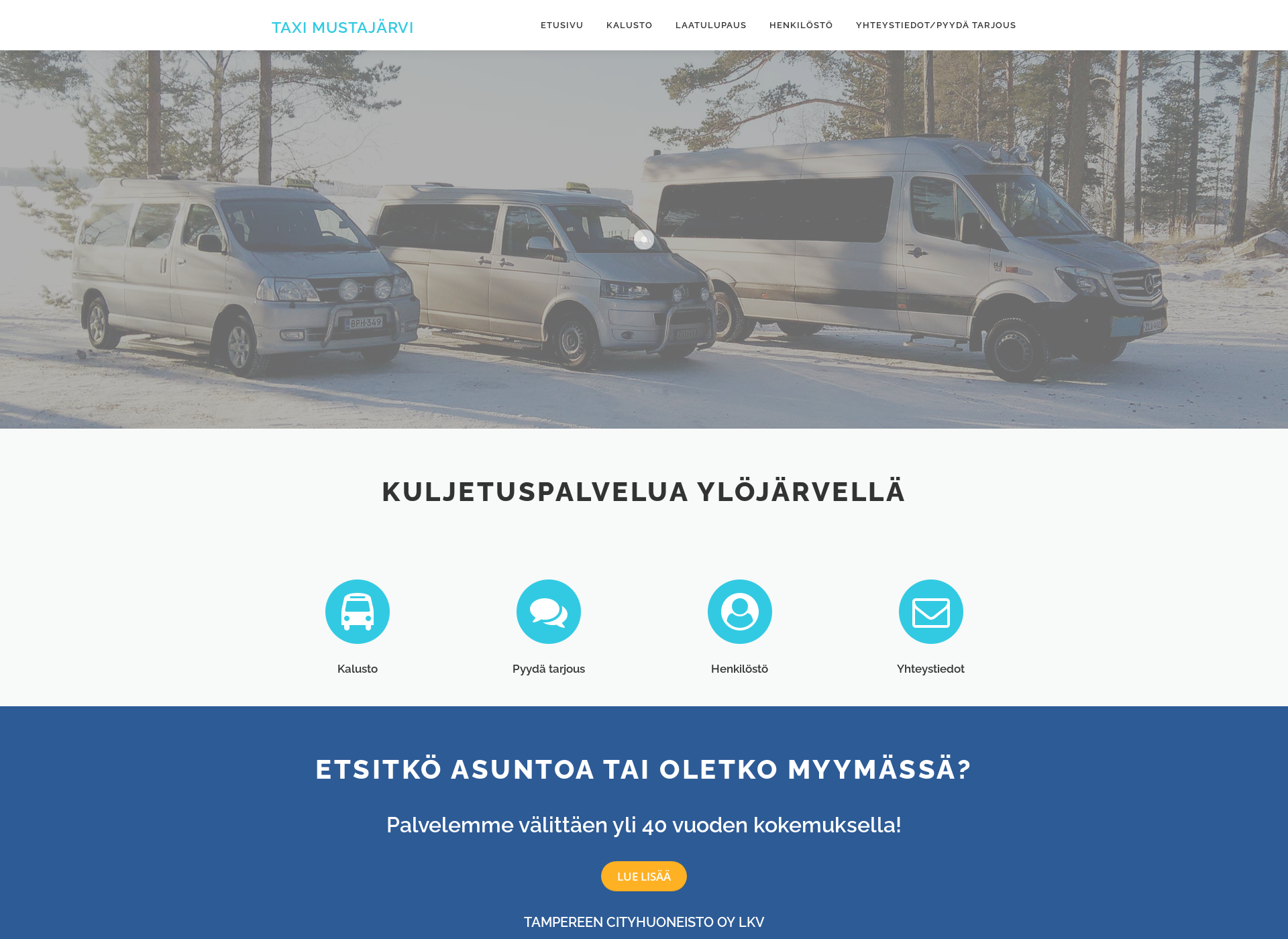 Screenshot for taximustajarvi.fi