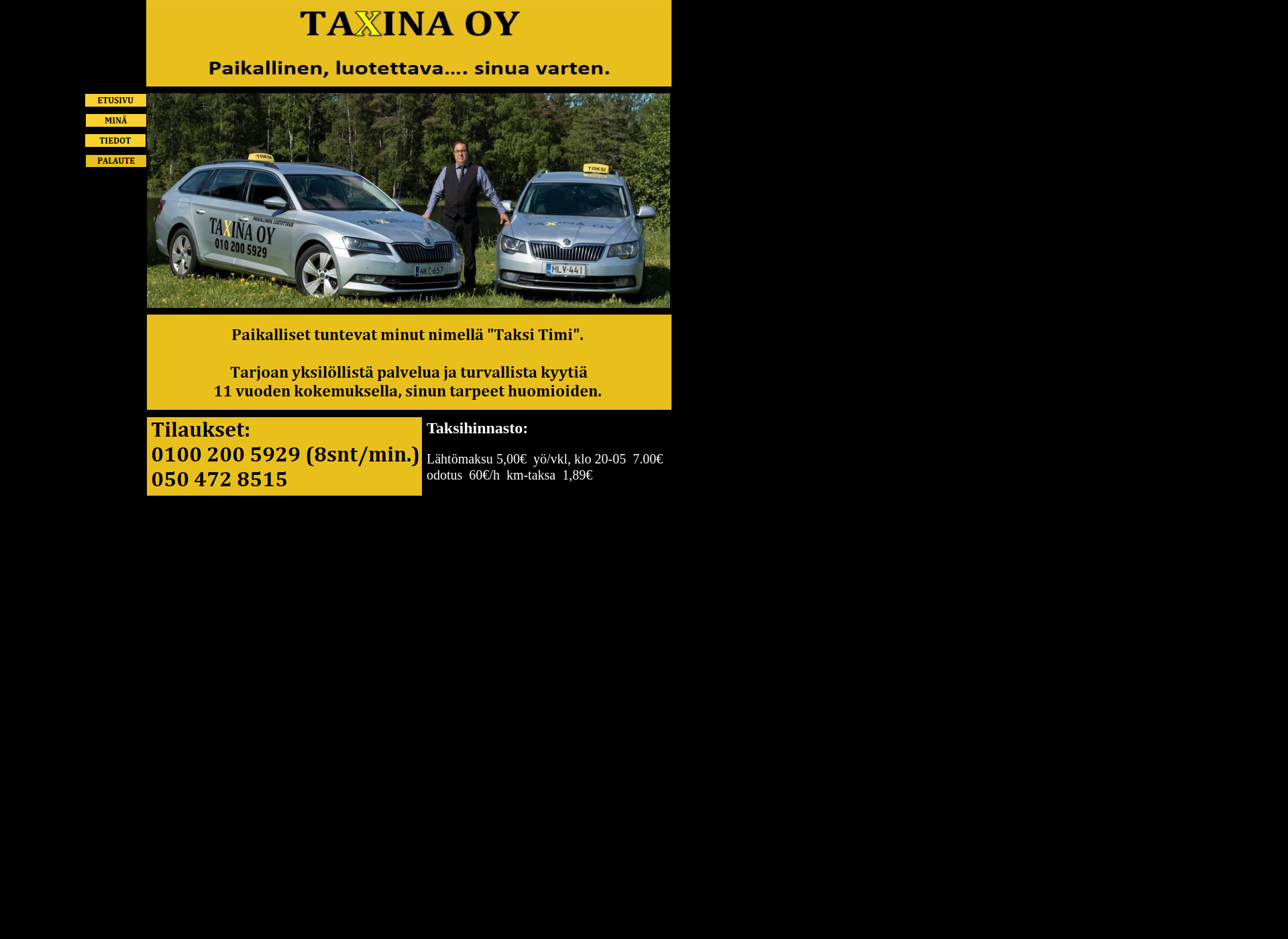 Screenshot for taxina.fi