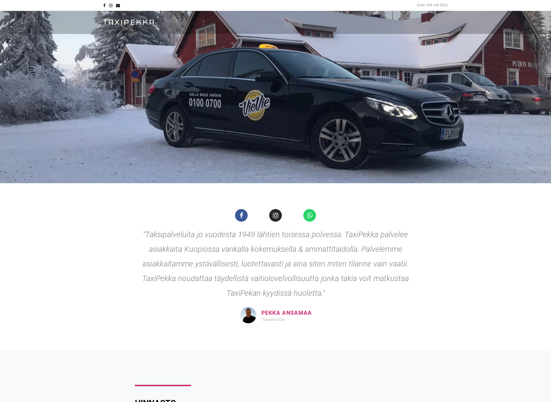 Screenshot for taxipekka.fi