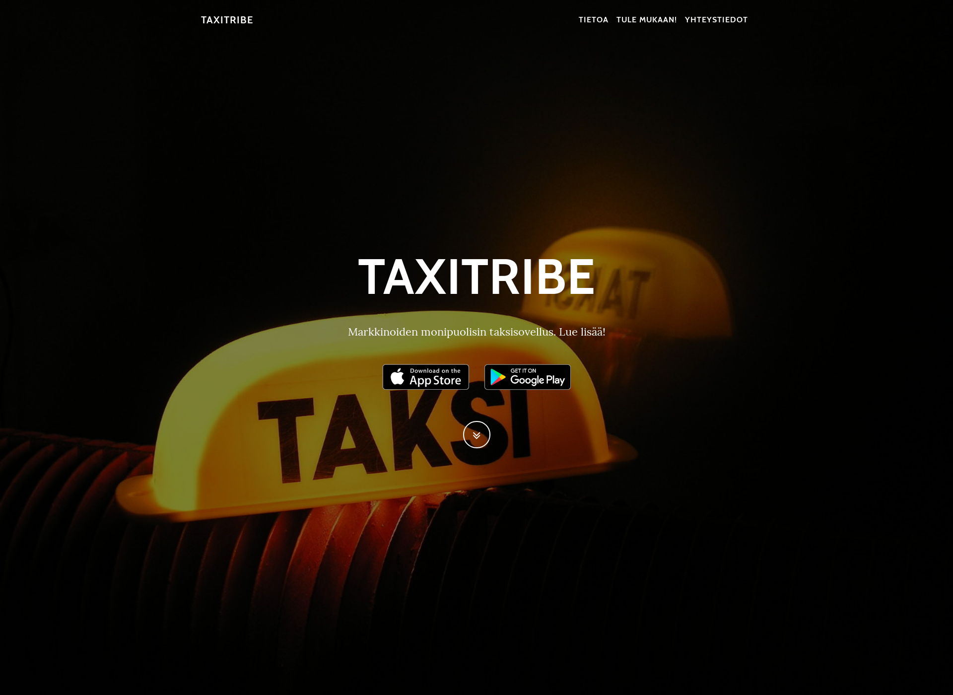 Skärmdump för taxitribe.fi