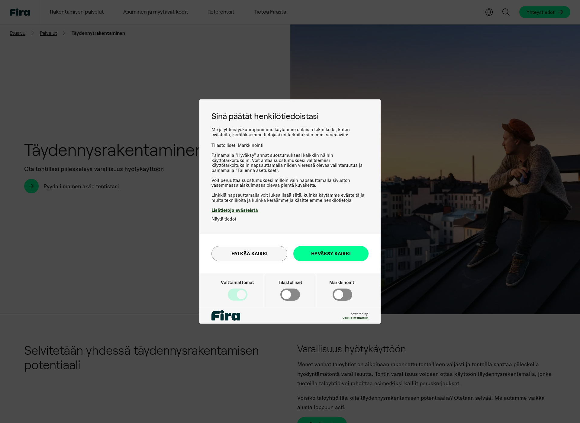 Screenshot for taydennysrakentaminen.fi
