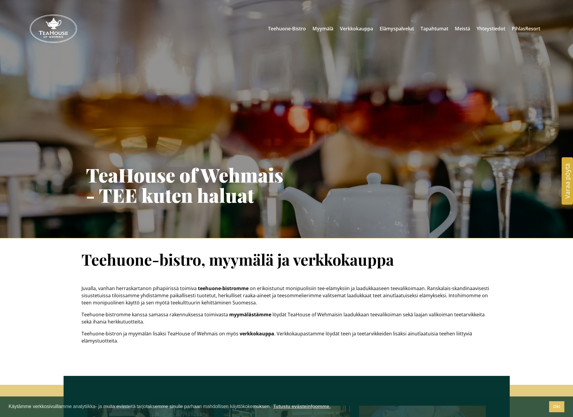 Skärmdump för teahouse.fi