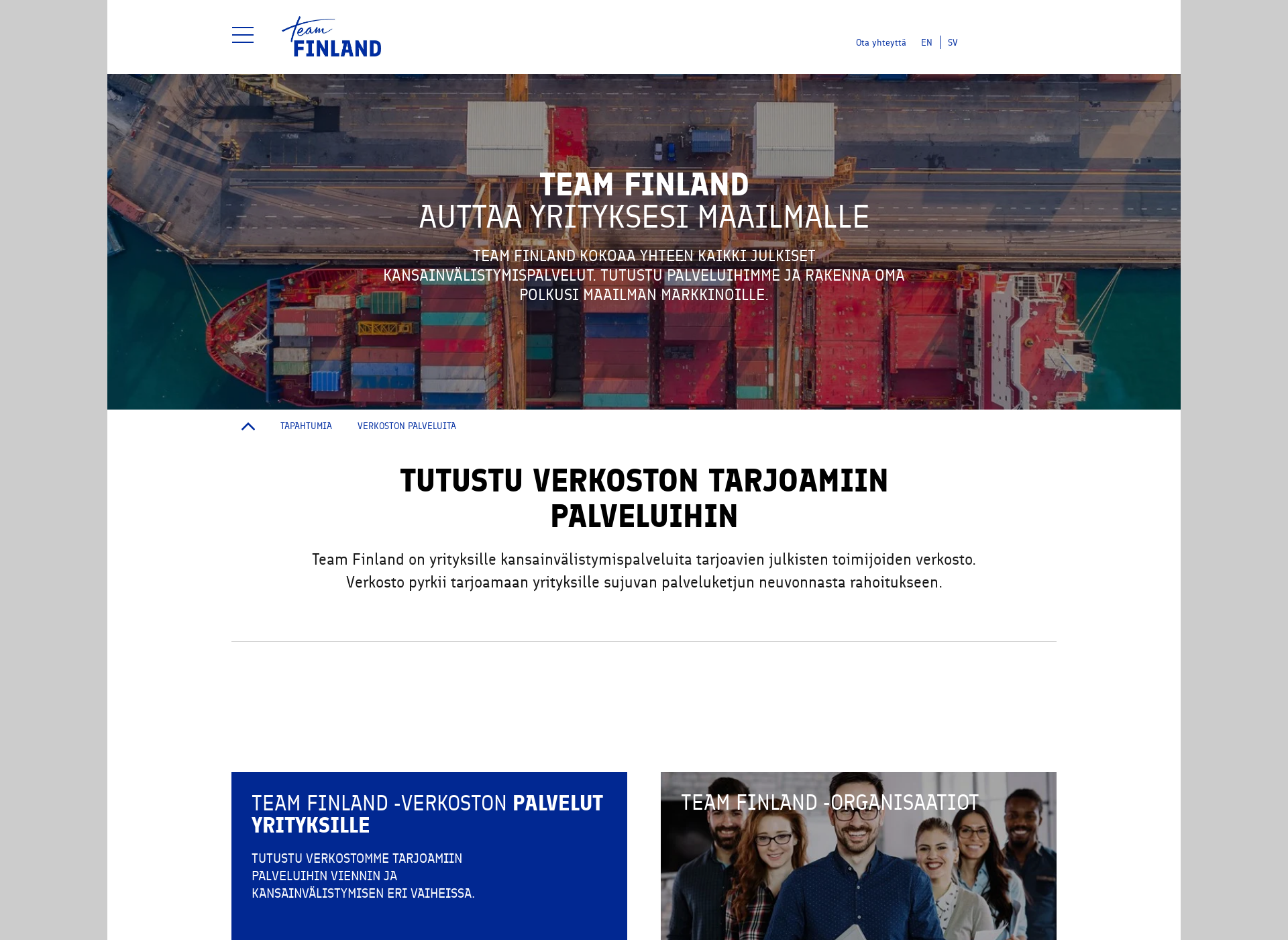 Screenshot for team-finland.fi