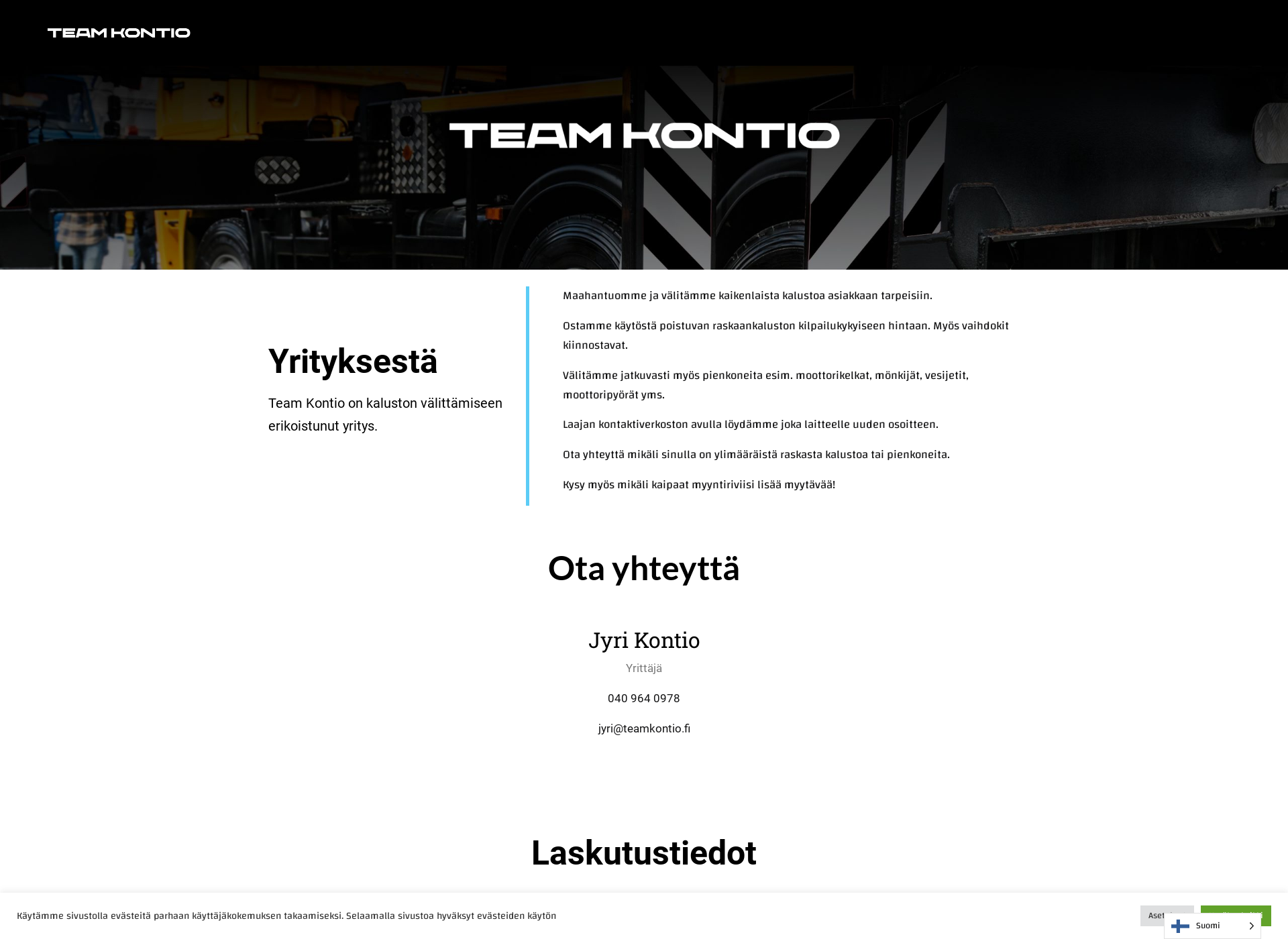 Screenshot for teamkontio.fi