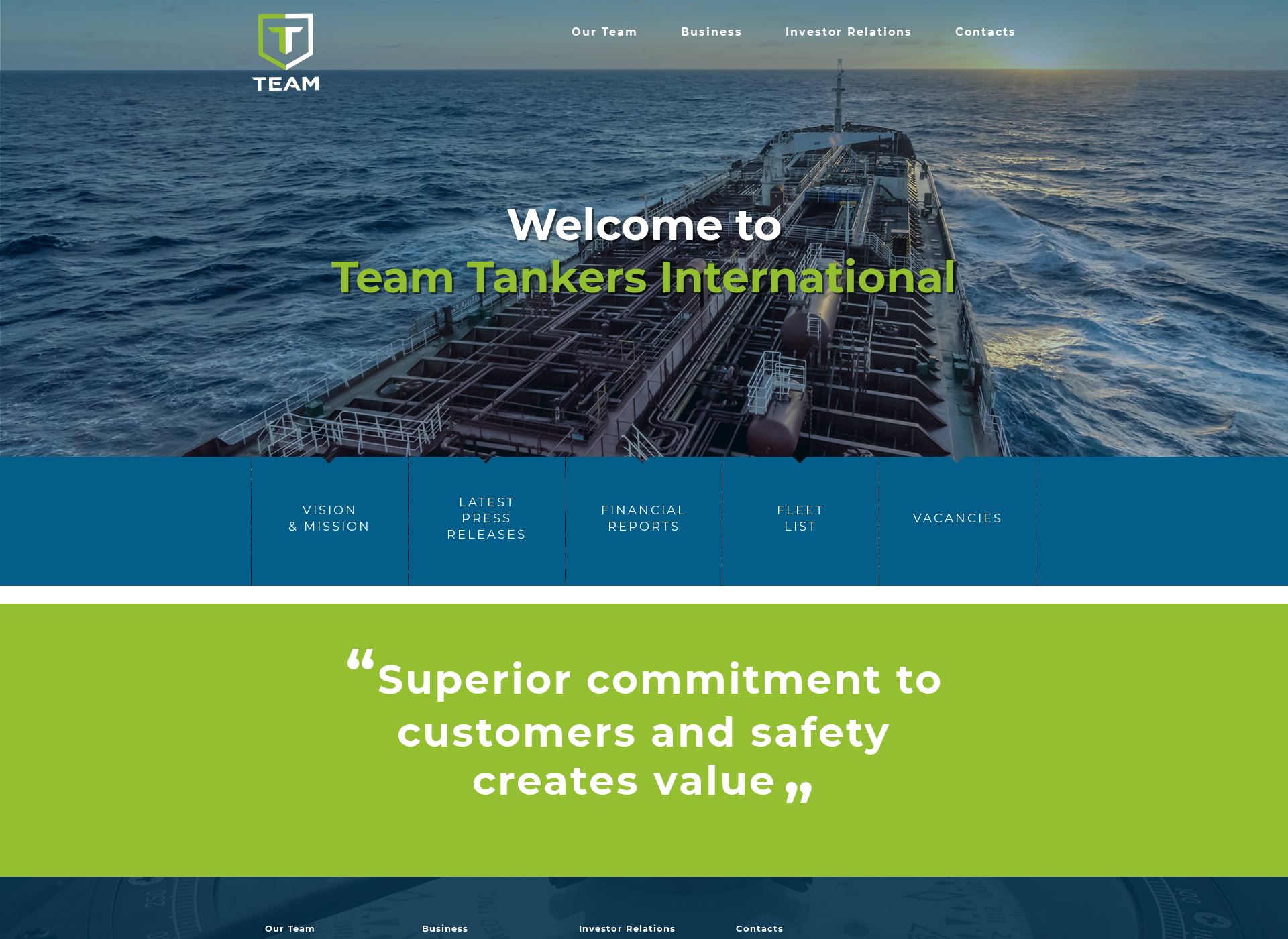 Screenshot for teamtankers.fi