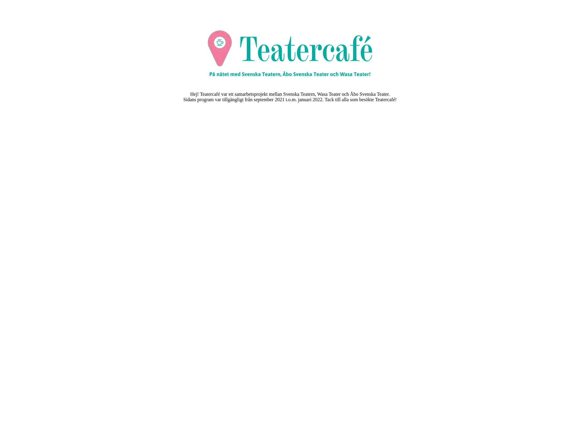 Screenshot for teatercafe.fi