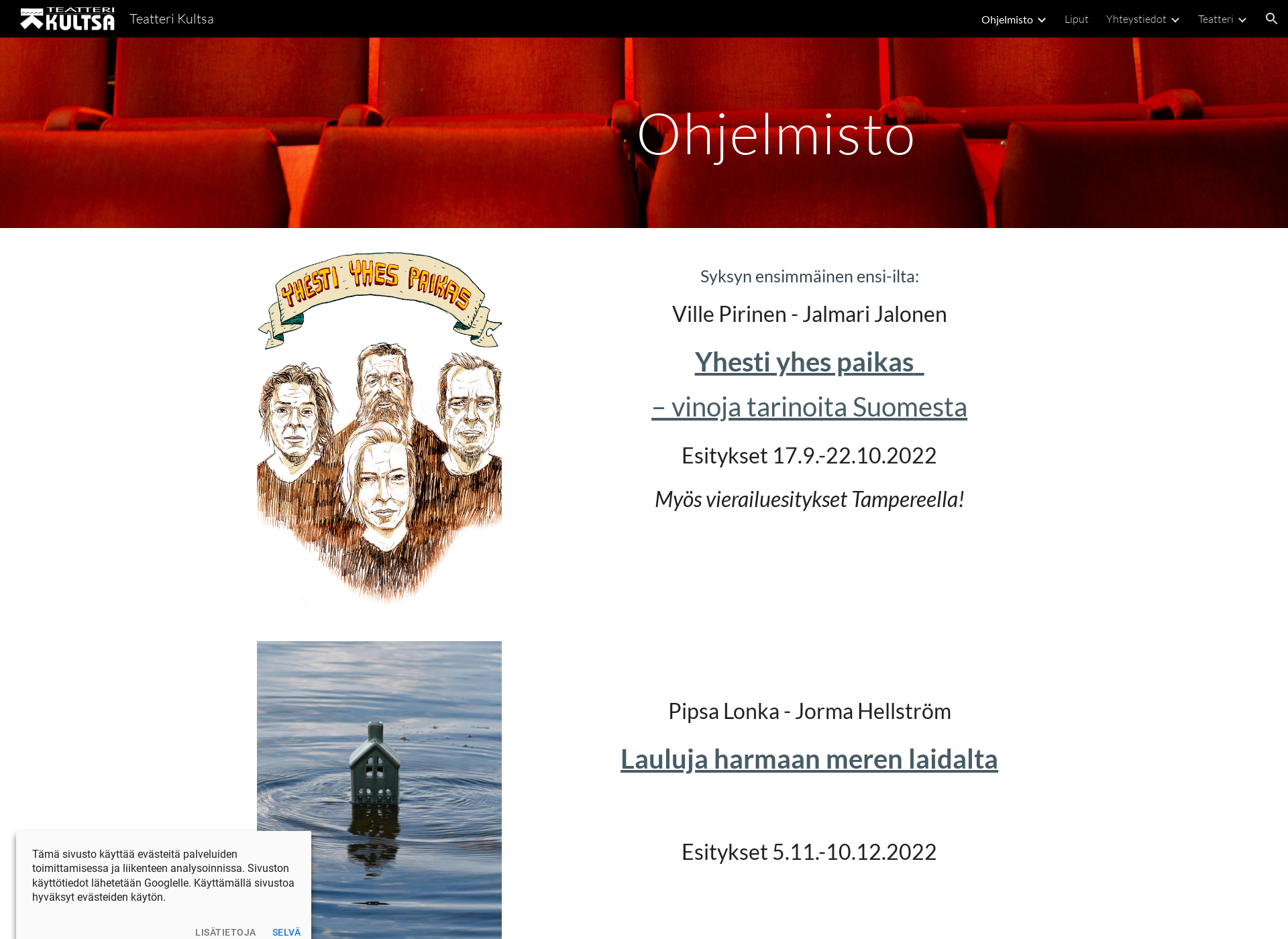 Screenshot for teatterikultsa.fi