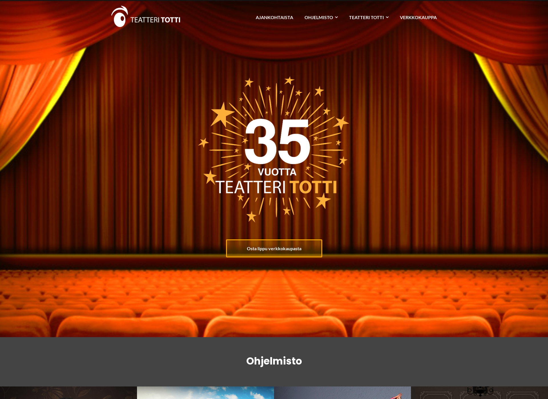 Screenshot for teatteritotti.fi