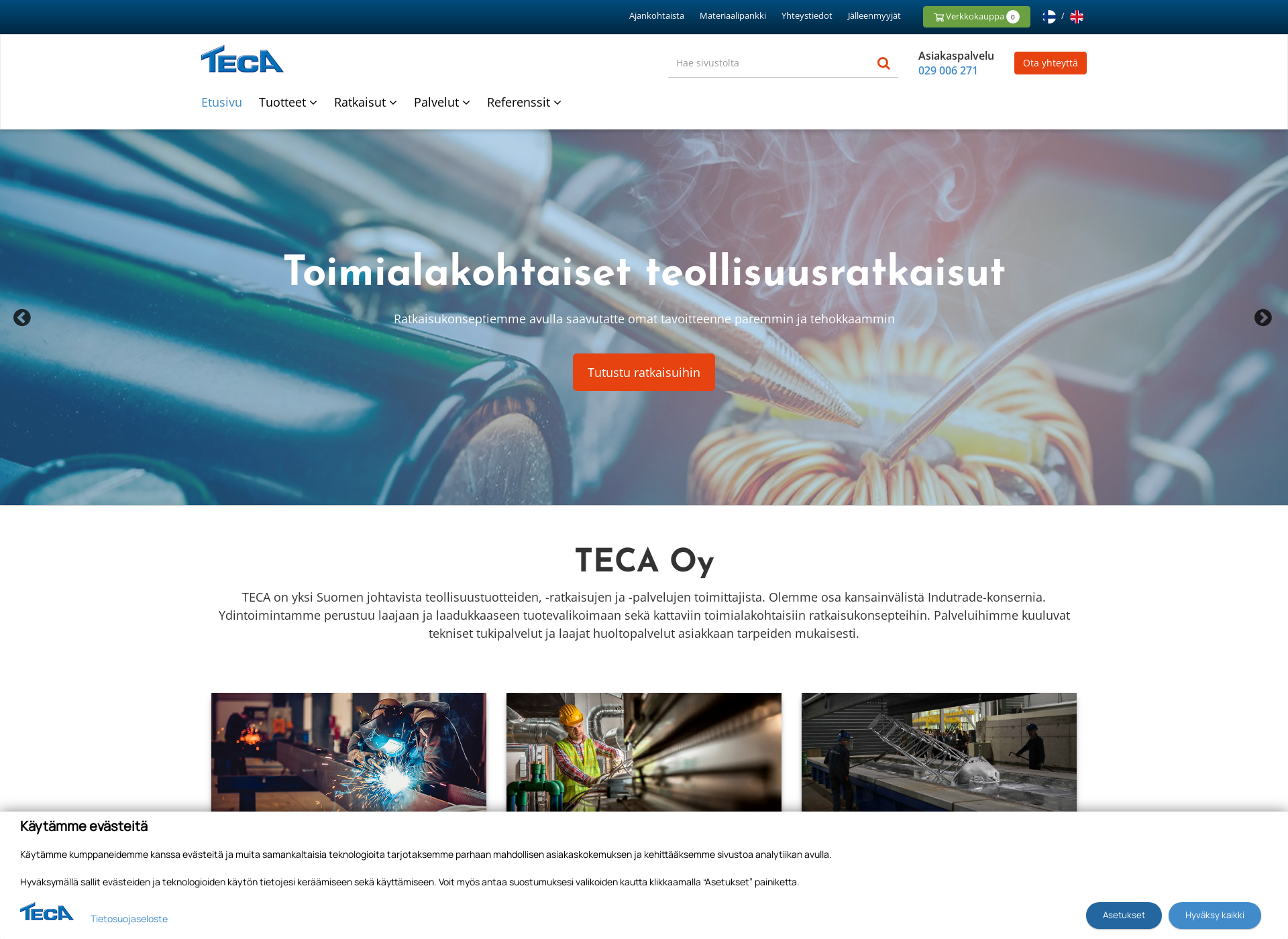 Screenshot for teca.fi