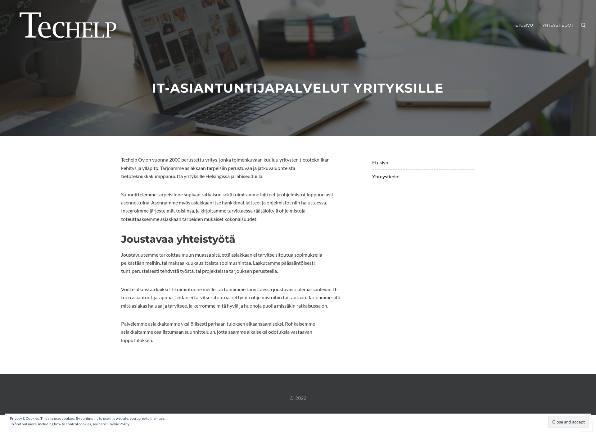Screenshot for techelp.fi
