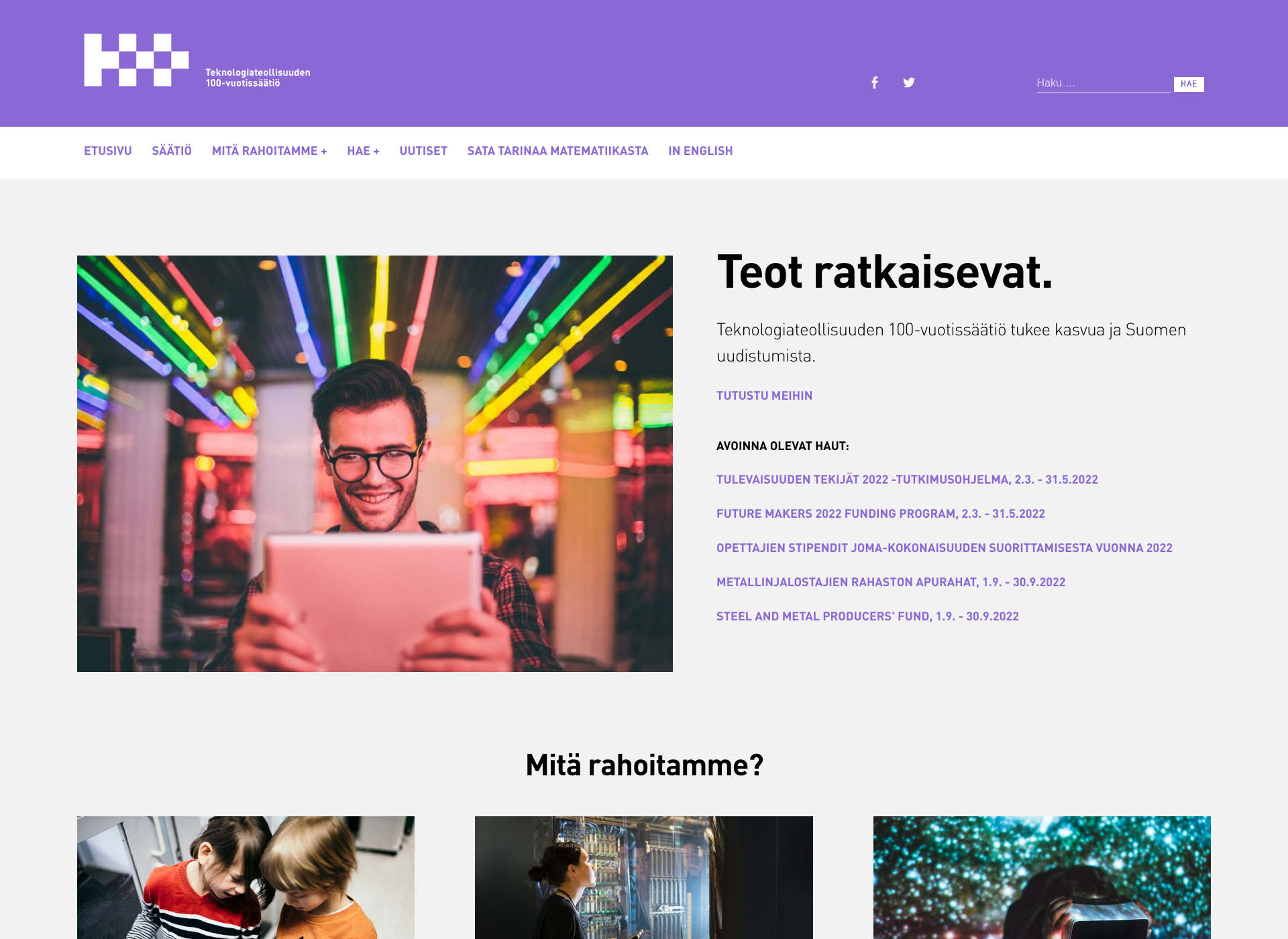 Skärmdump för techfinland100.fi