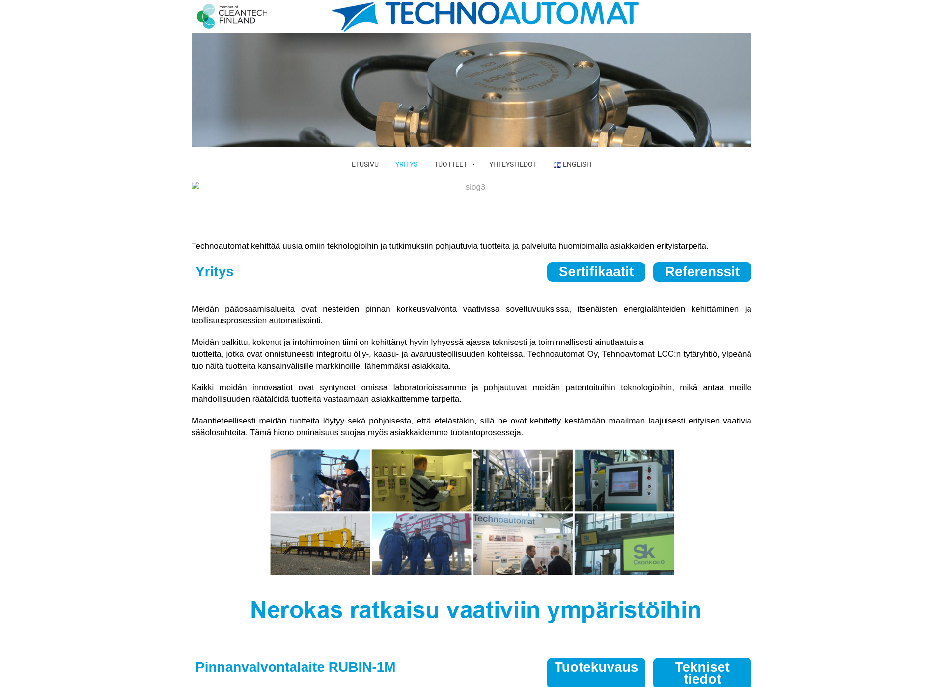 Skärmdump för technoautomat.fi