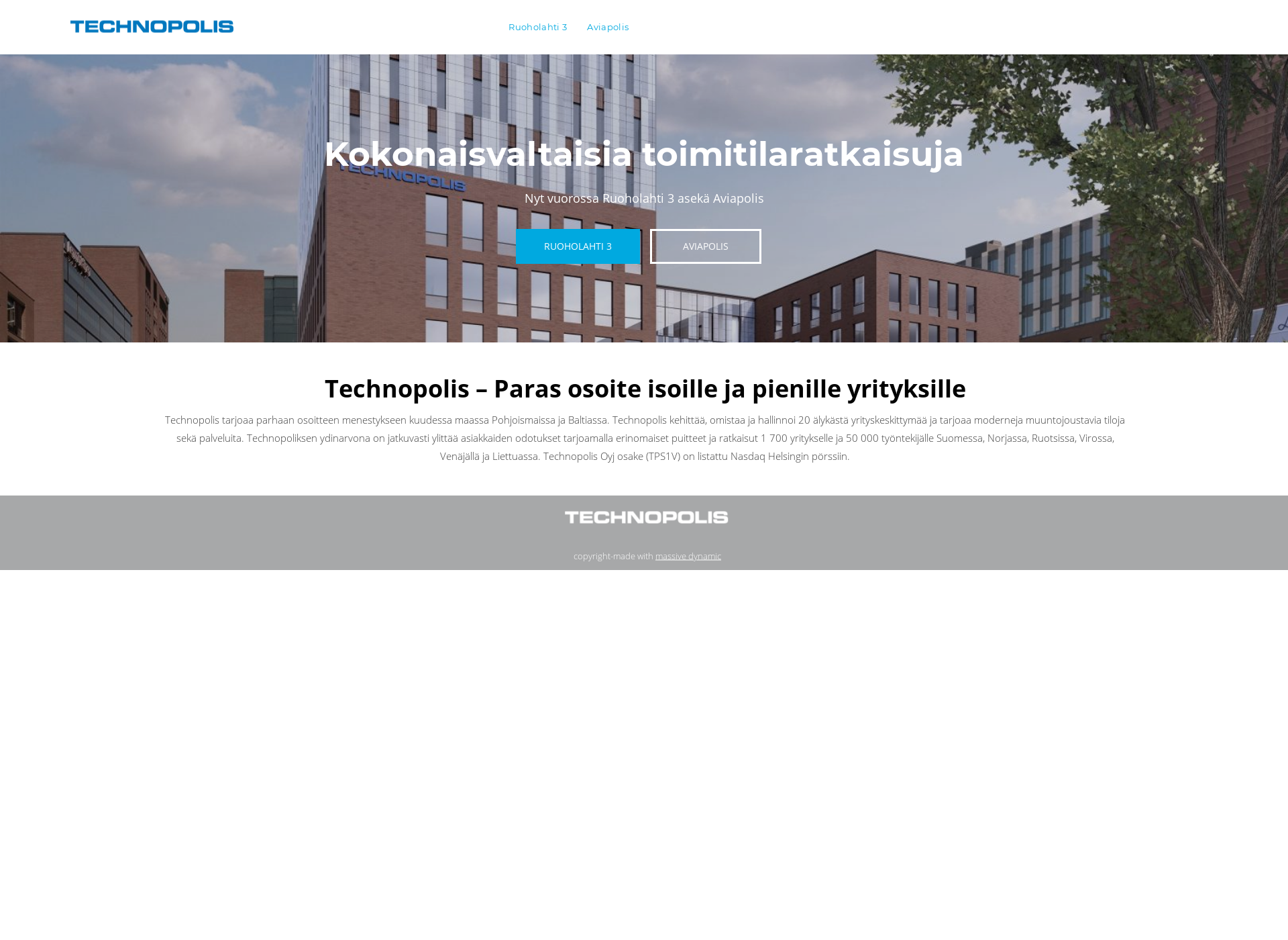 Skärmdump för technopoliskampanjat.fi
