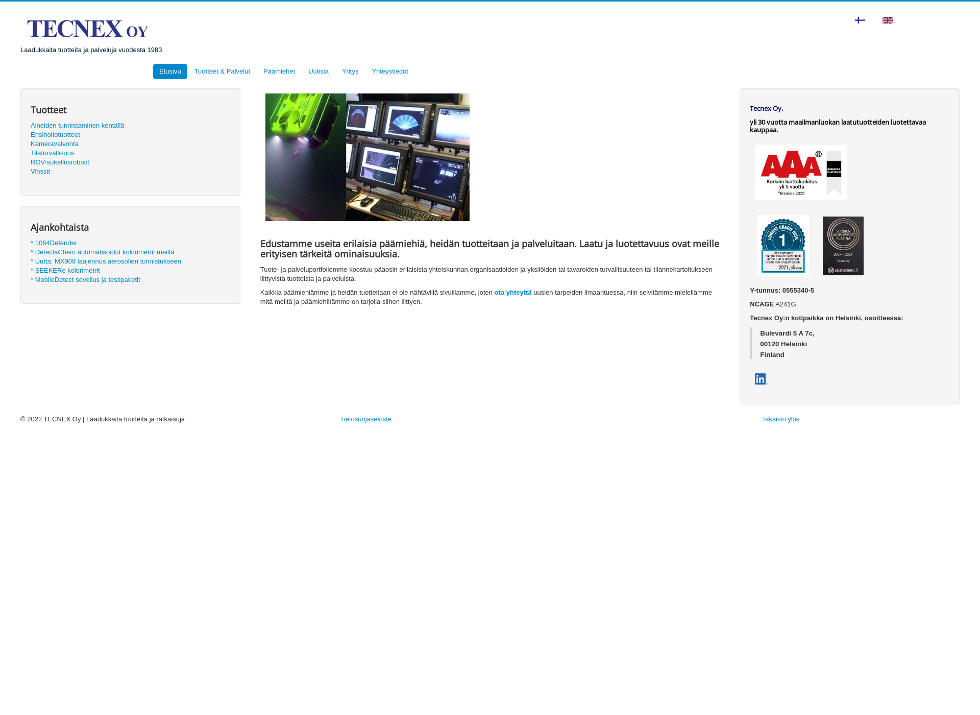 Screenshot for tecnex.fi