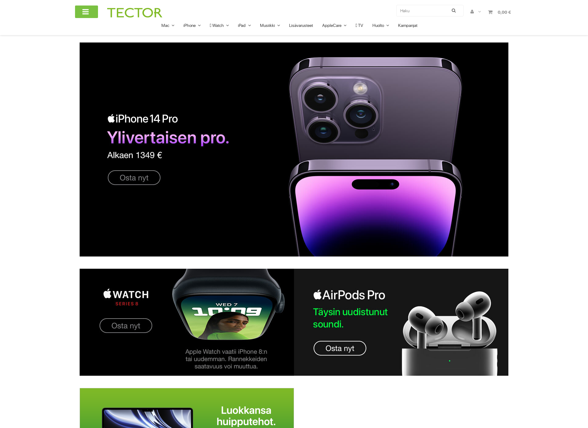Screenshot for tector.fi