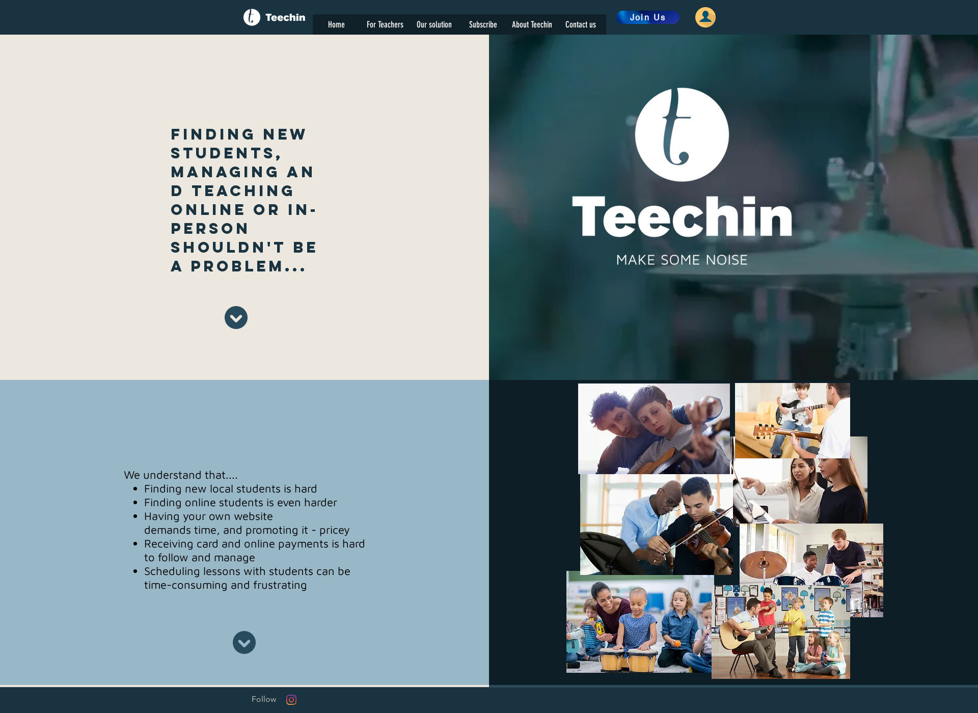 Screenshot for teechin.com