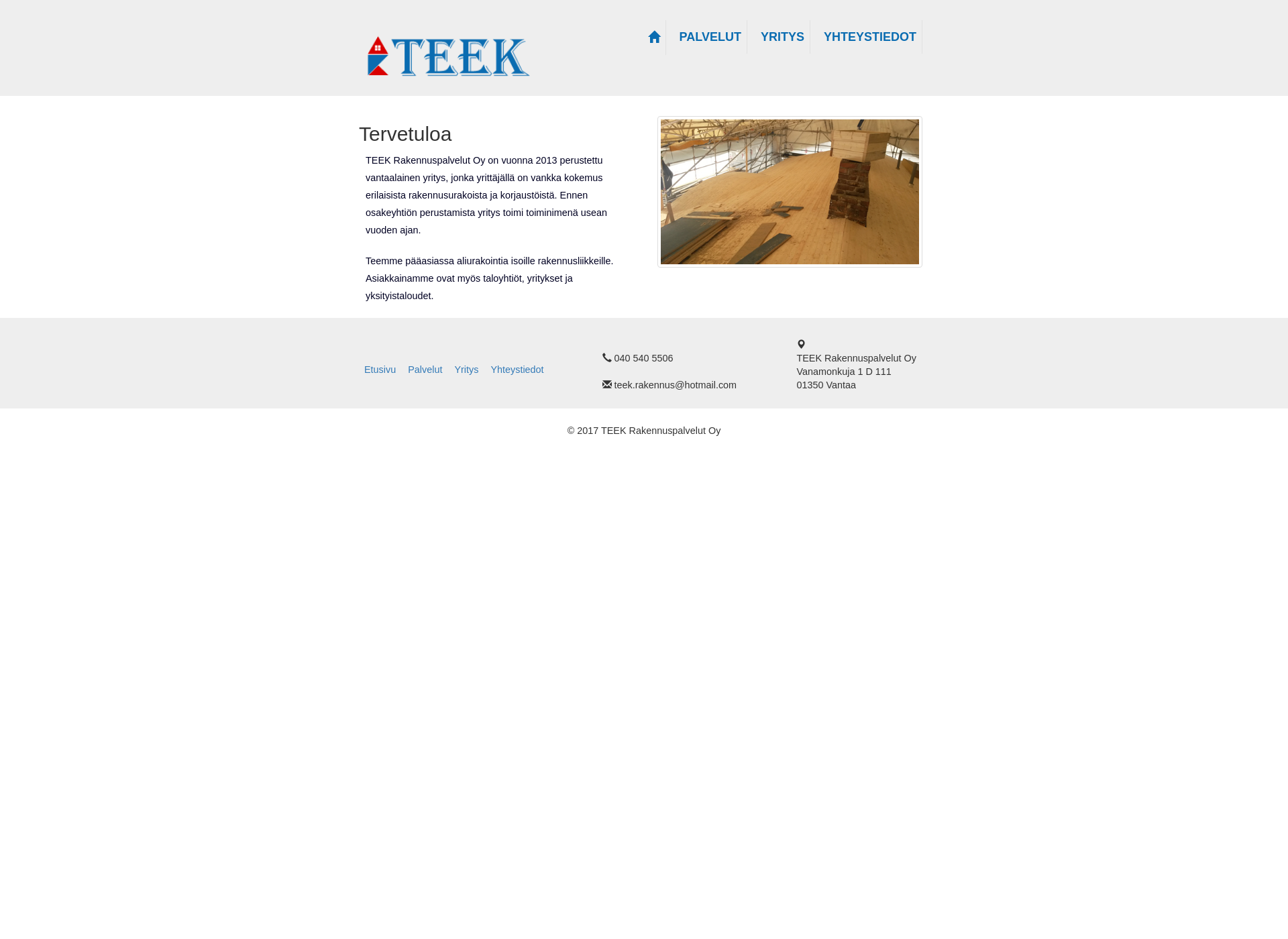 Screenshot for teek.fi