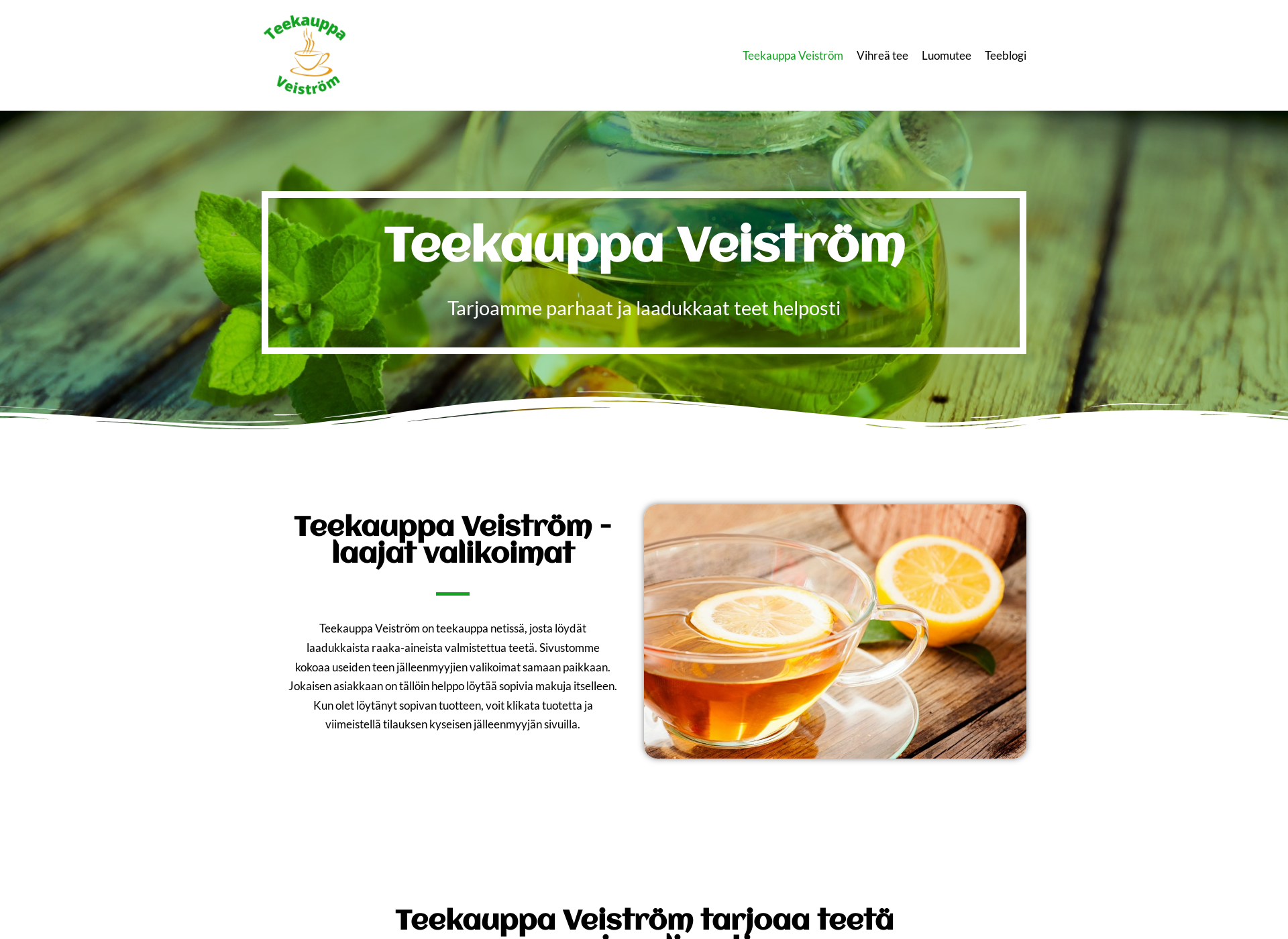 Screenshot for teekauppaveistrom.fi