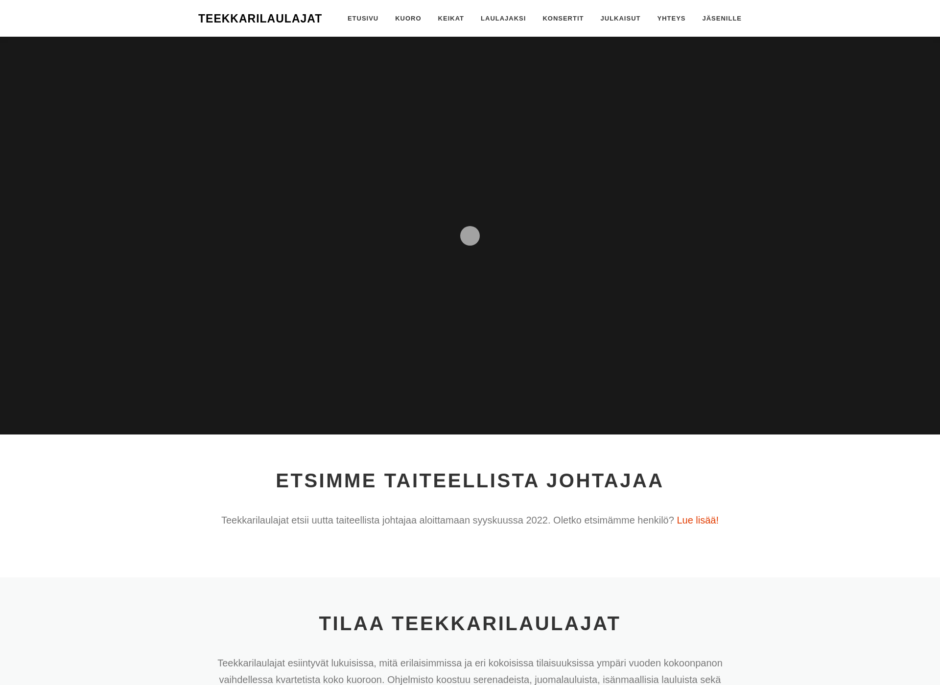Screenshot for teekkarilaulajat.fi