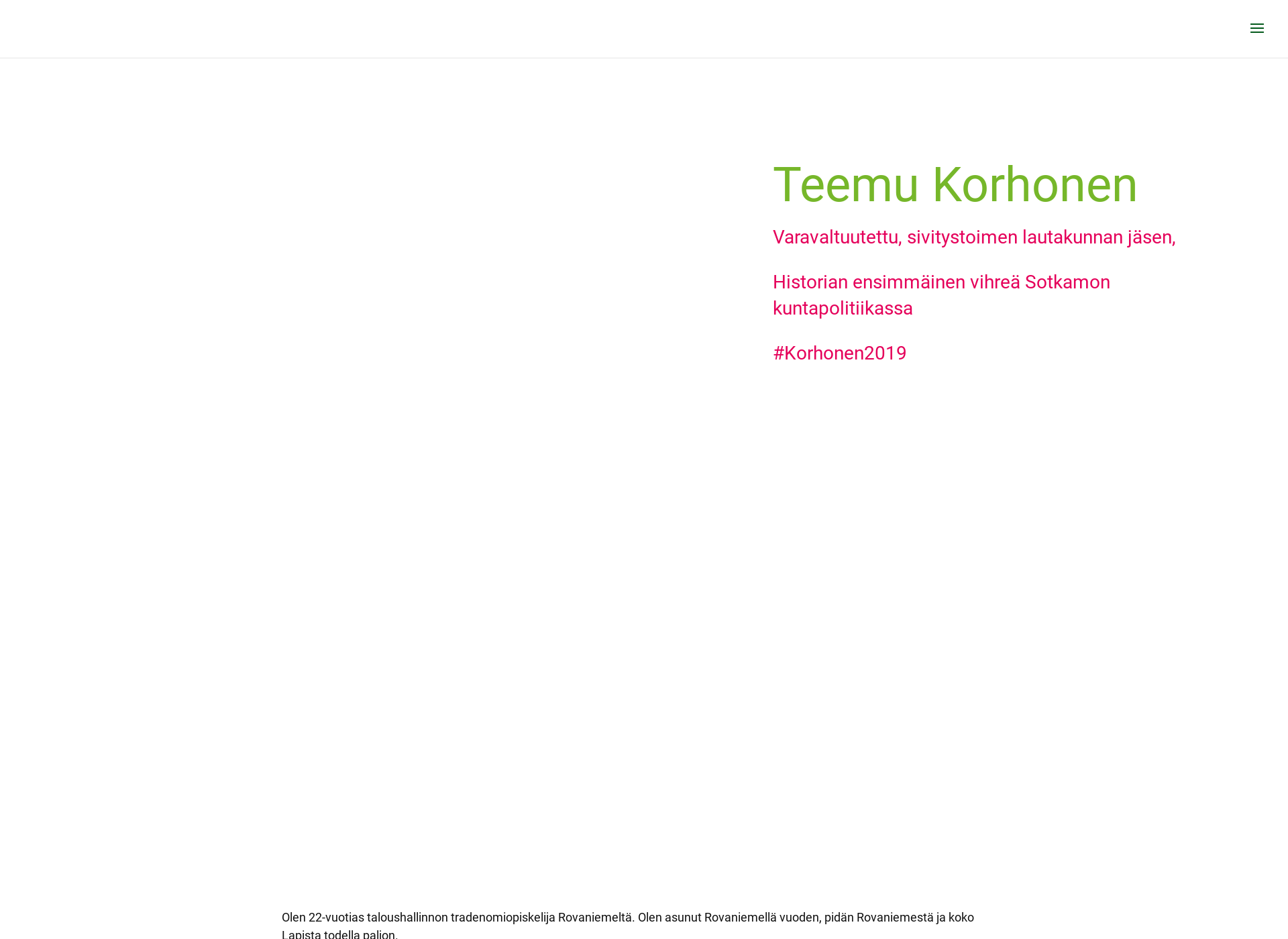Screenshot for teemukorhonen.fi