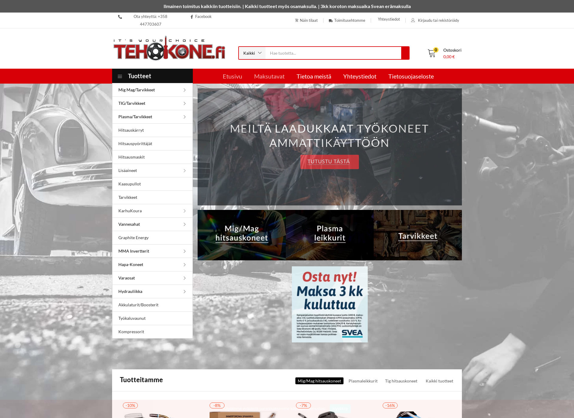 Screenshot for tehokone.fi