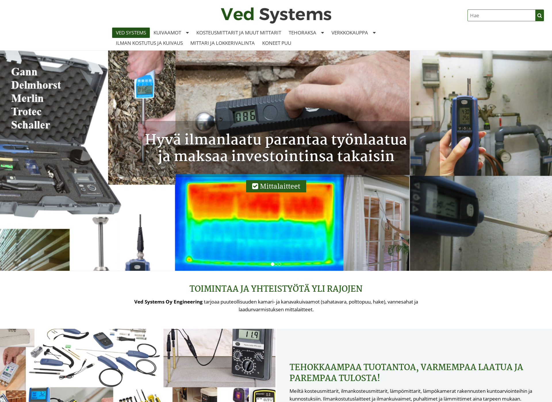 Screenshot for tehoraksa.fi