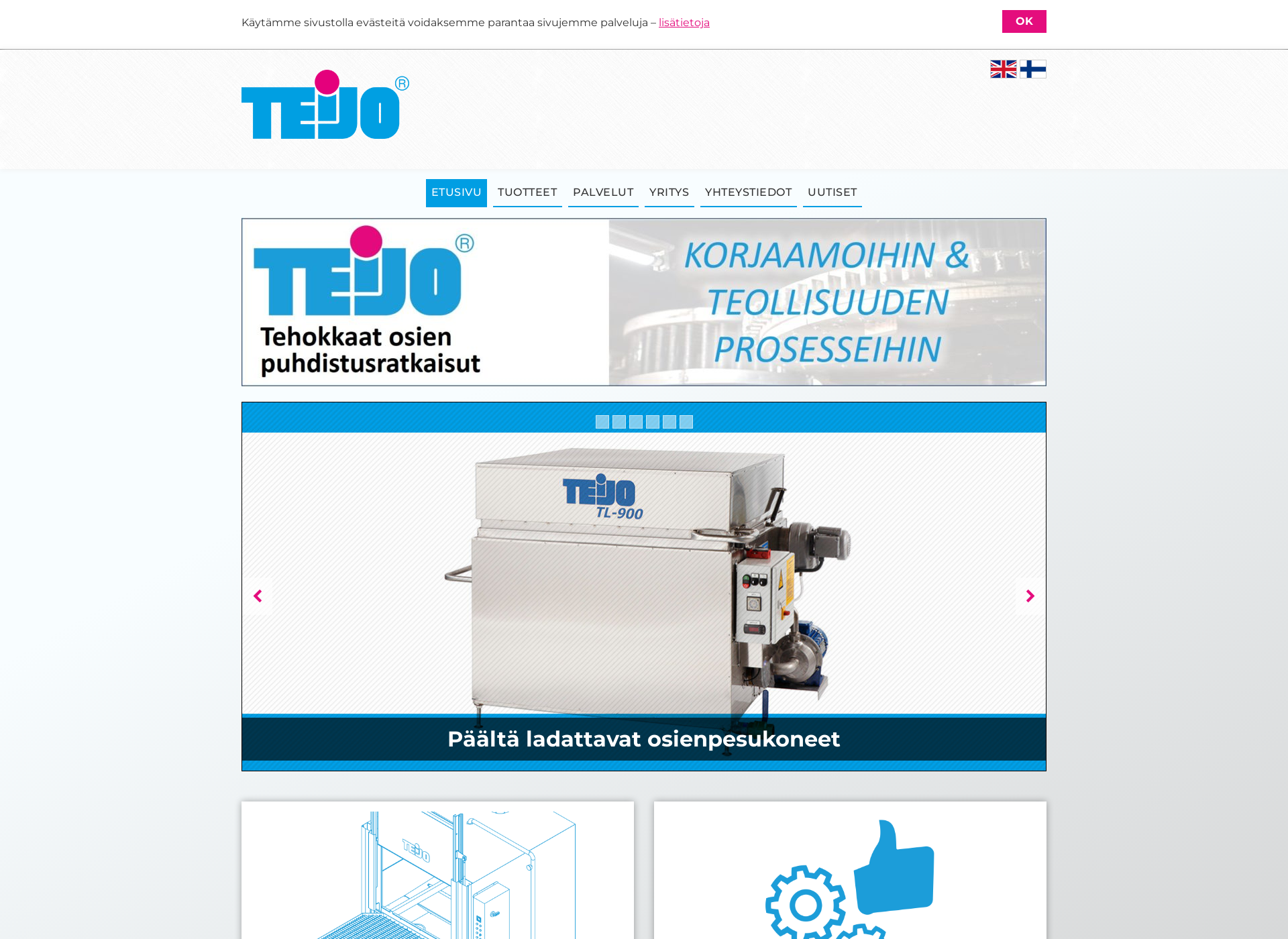 Screenshot for teijopesu.fi