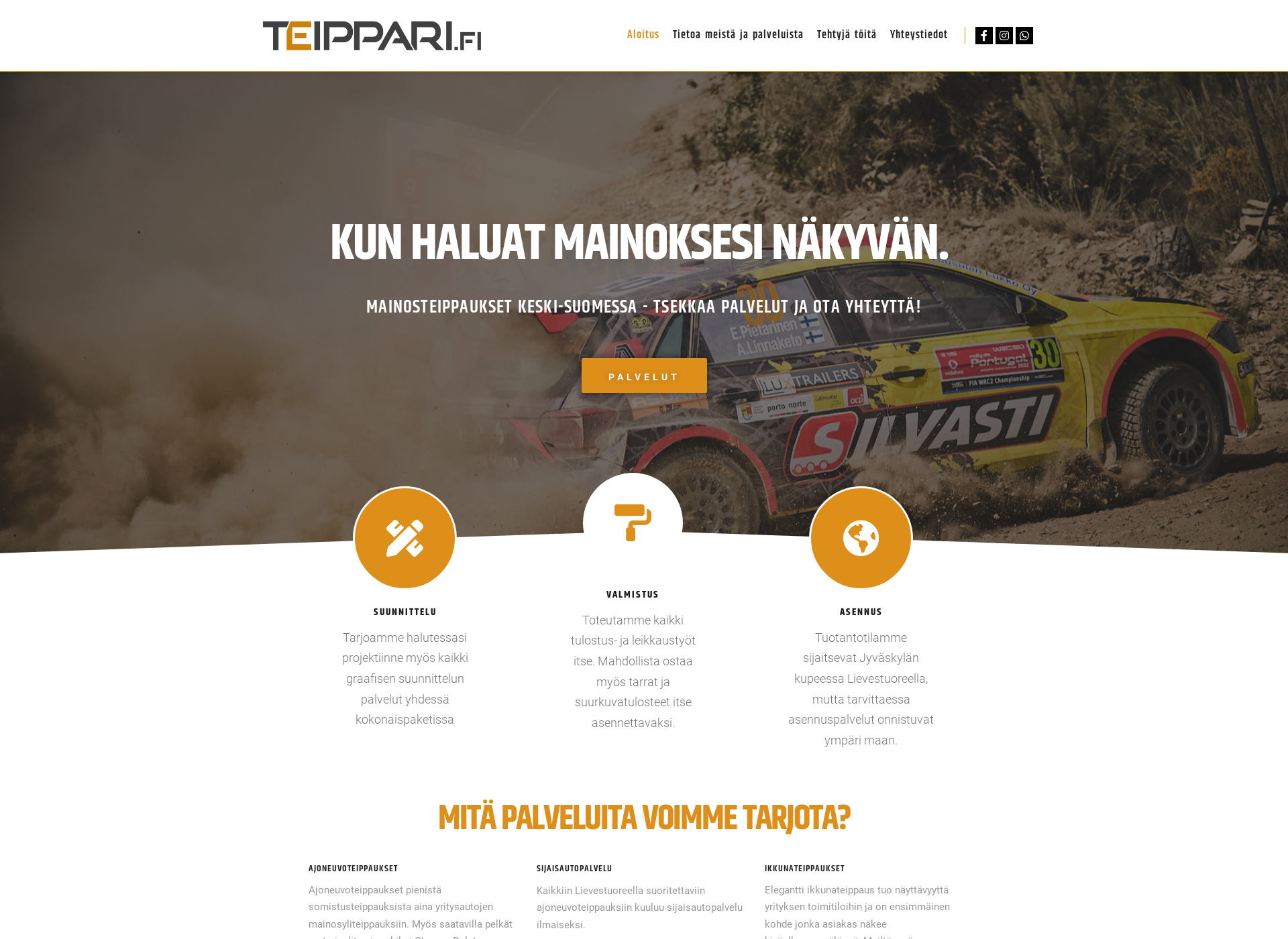 Screenshot for teippari.fi