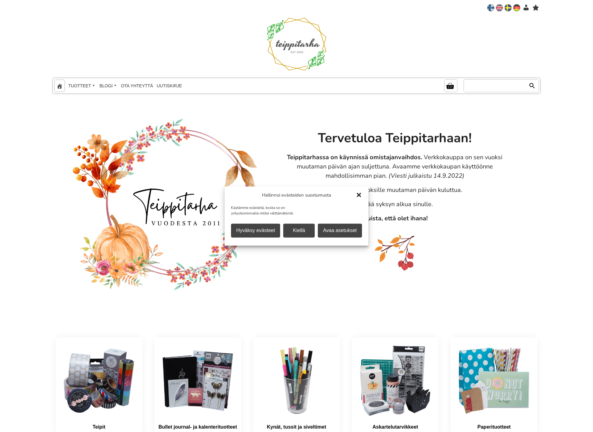 Screenshot for teippitarha.fi