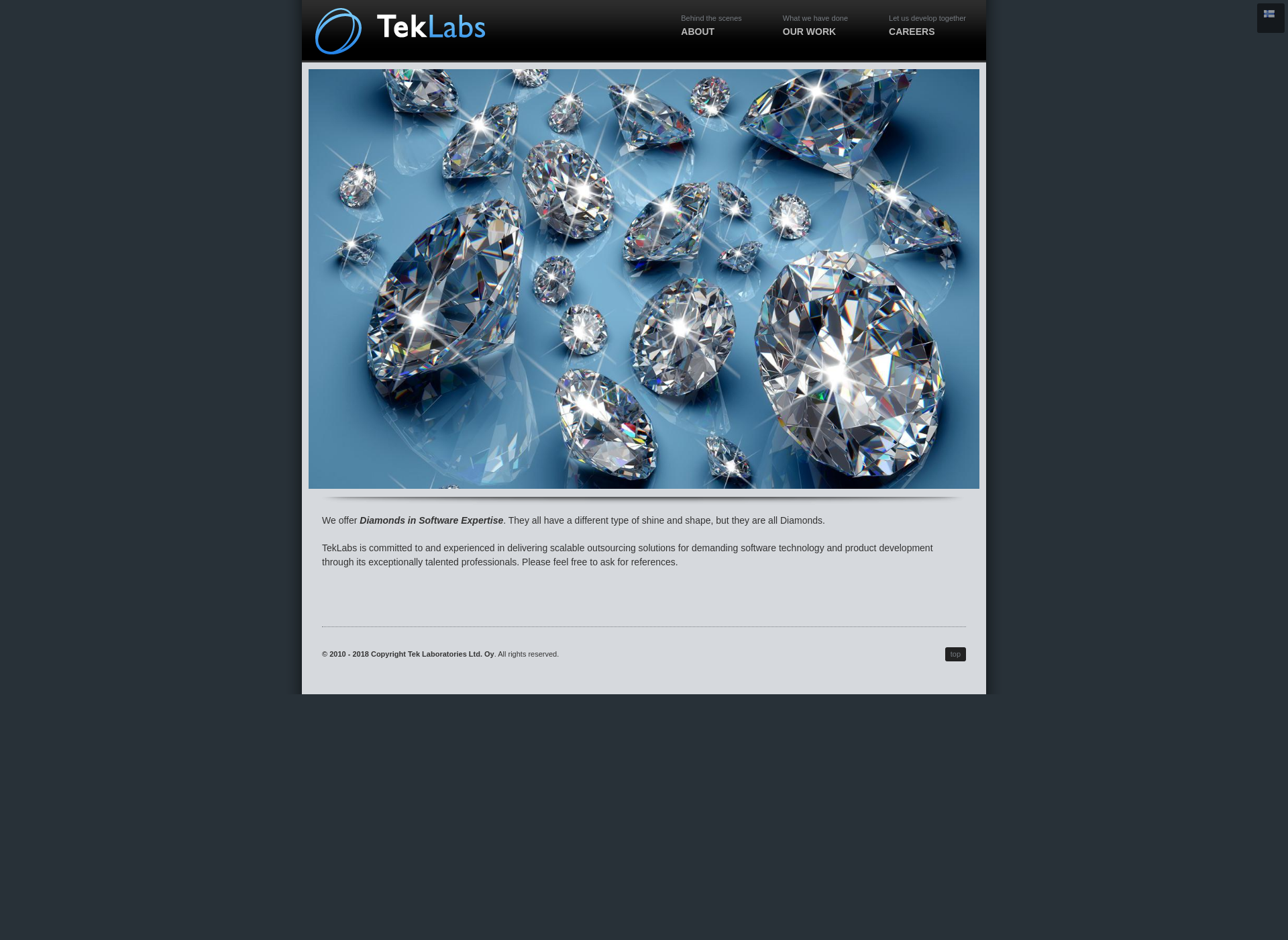 Screenshot for teklabs.com