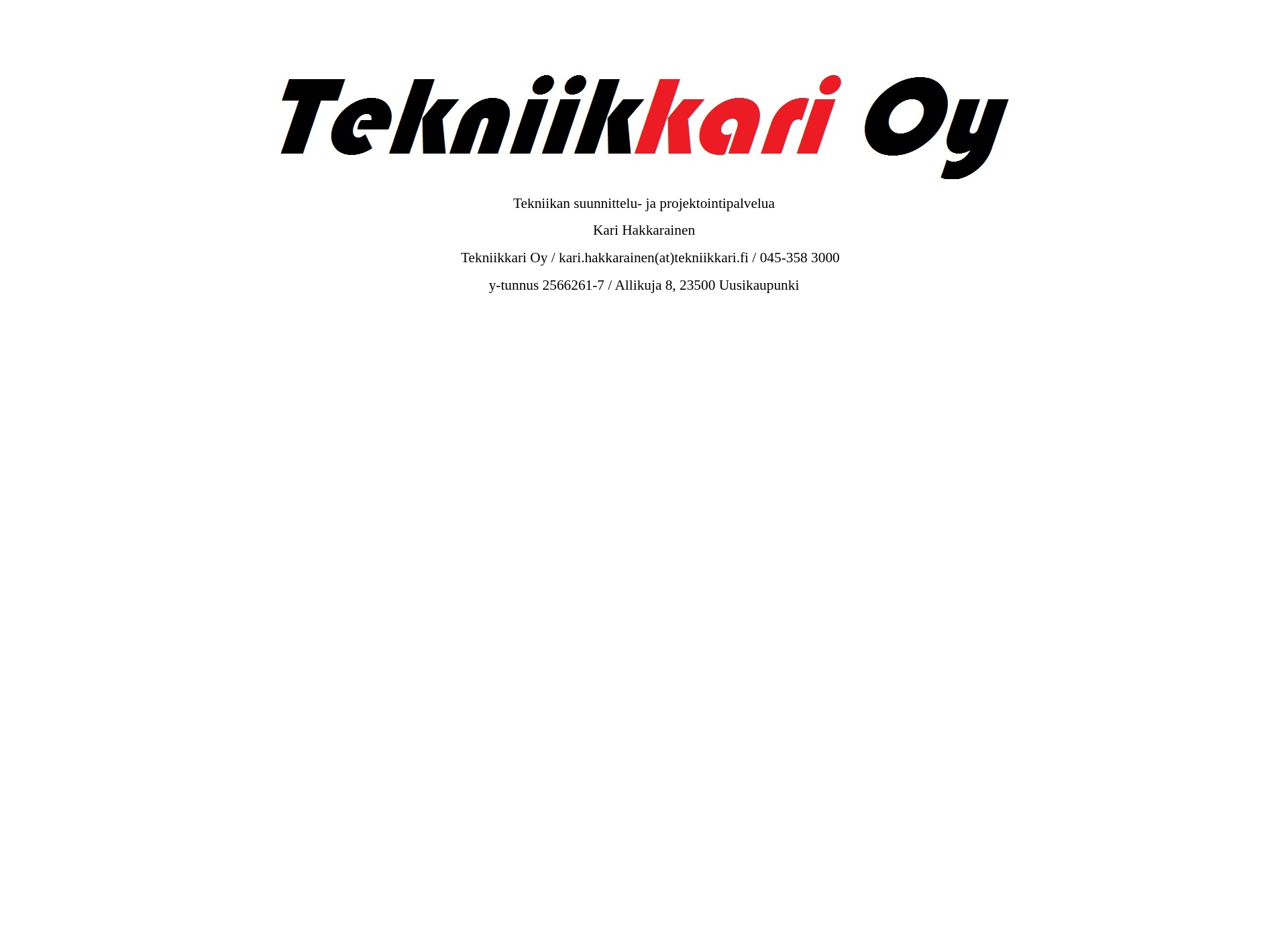 Skärmdump för tekniikkari.fi
