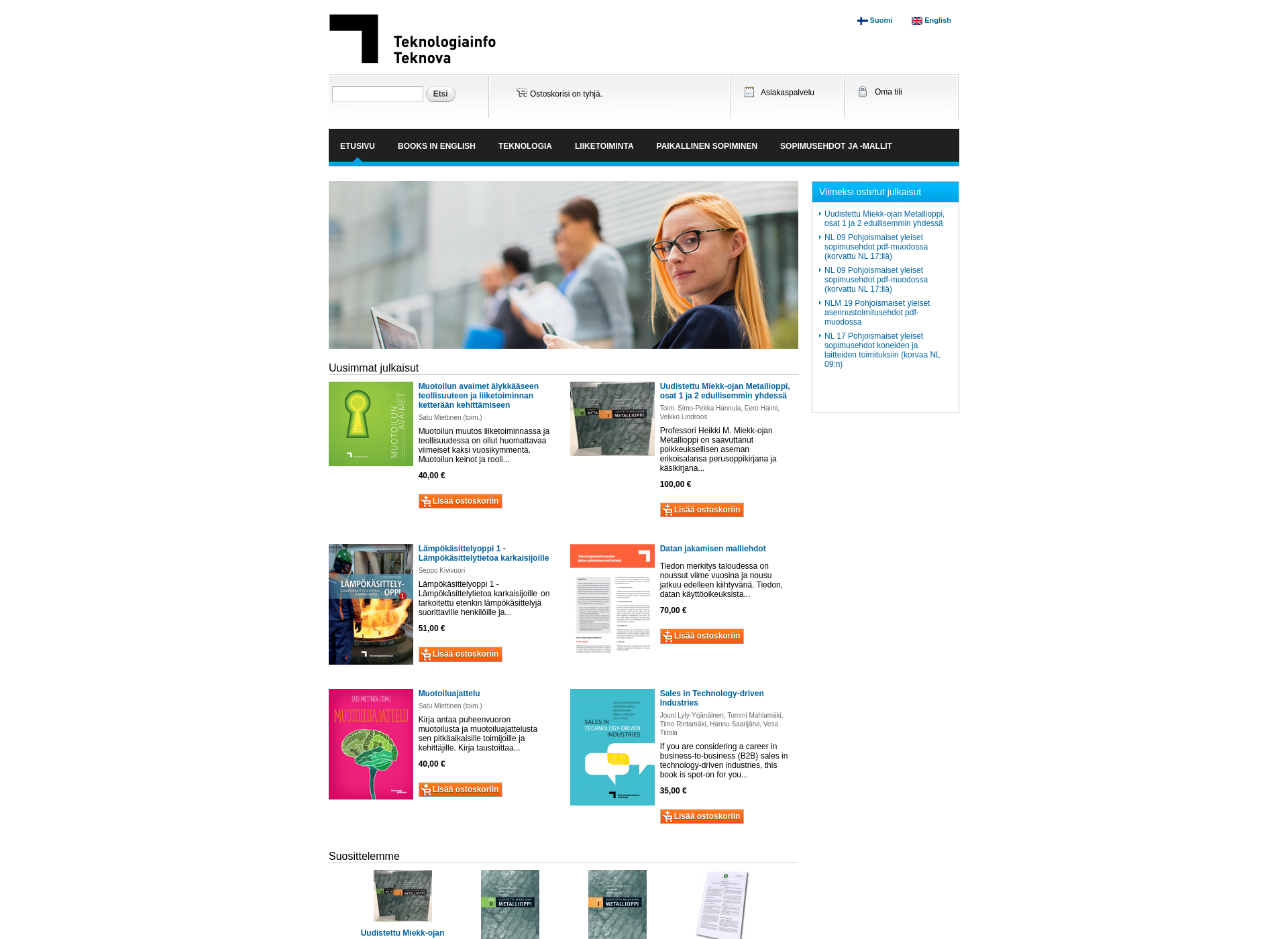 Skärmdump för teknologiainfo.fi