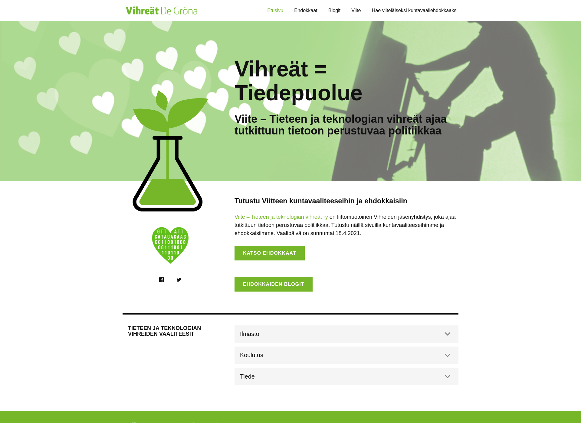 Screenshot for teknologiapuolue.fi