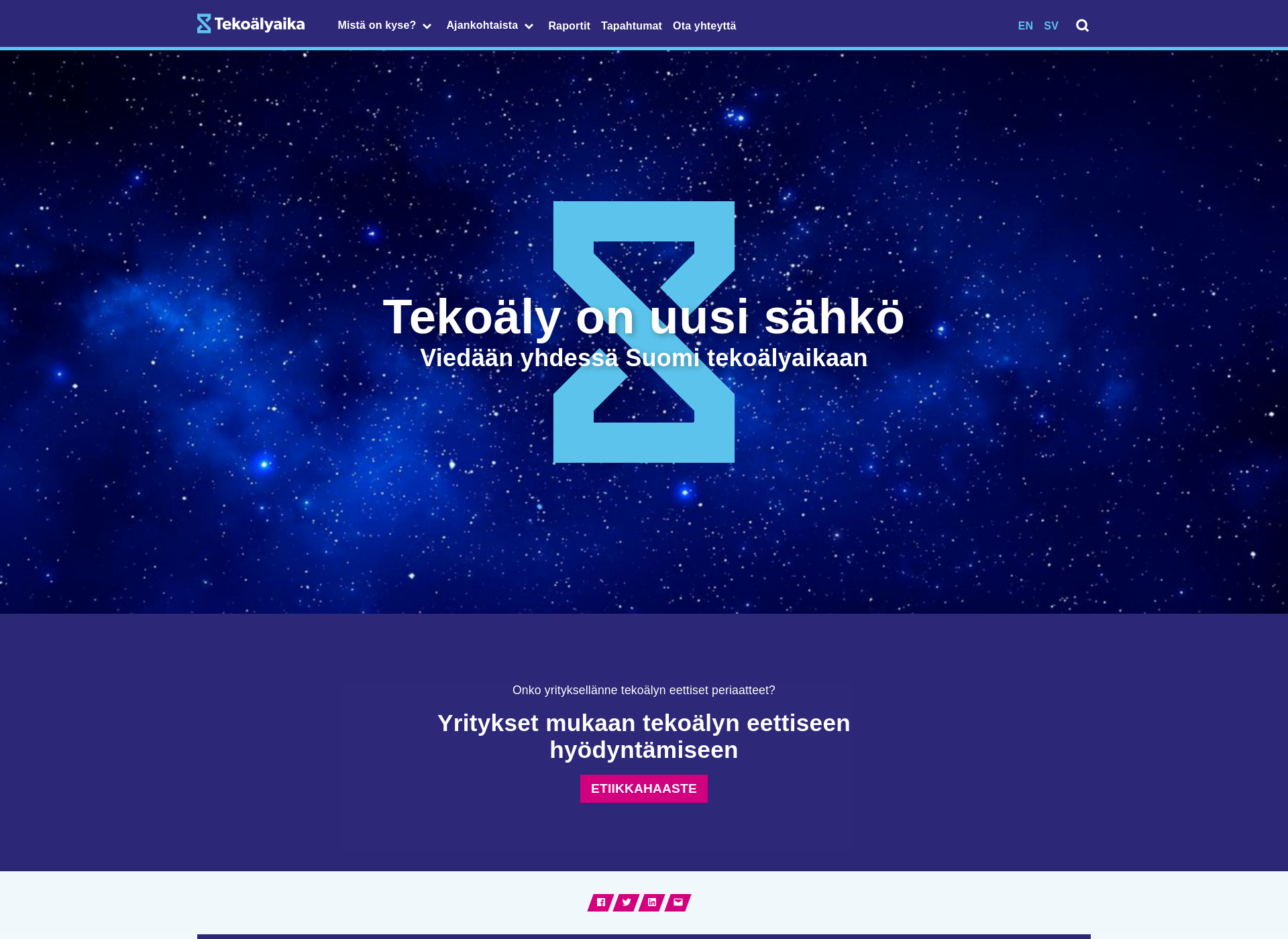 Skärmdump för tekoälyaika.fi