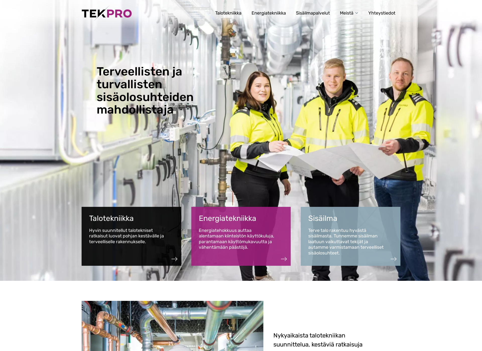 Screenshot for tekpro.fi