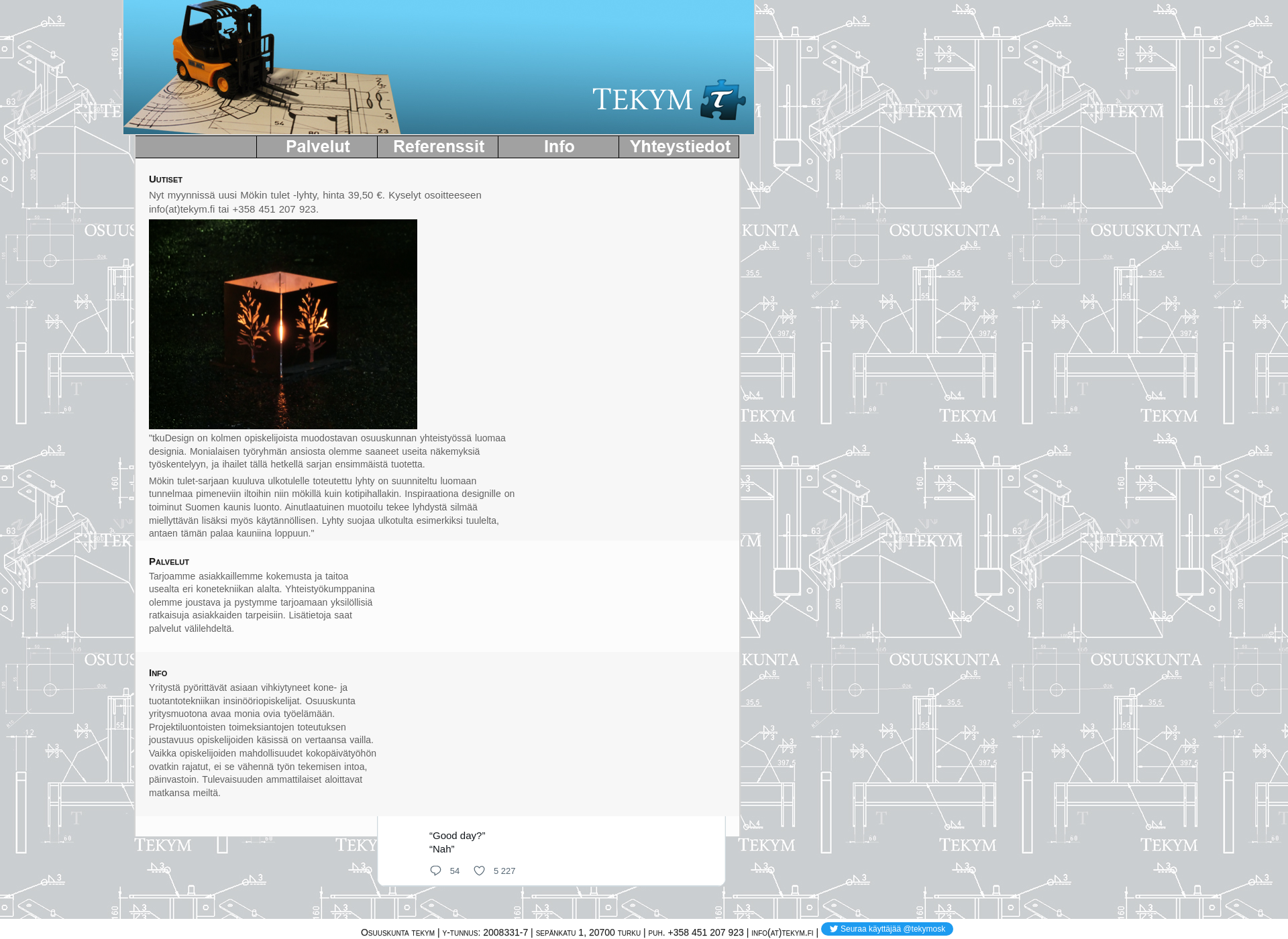 Screenshot for tekym.fi
