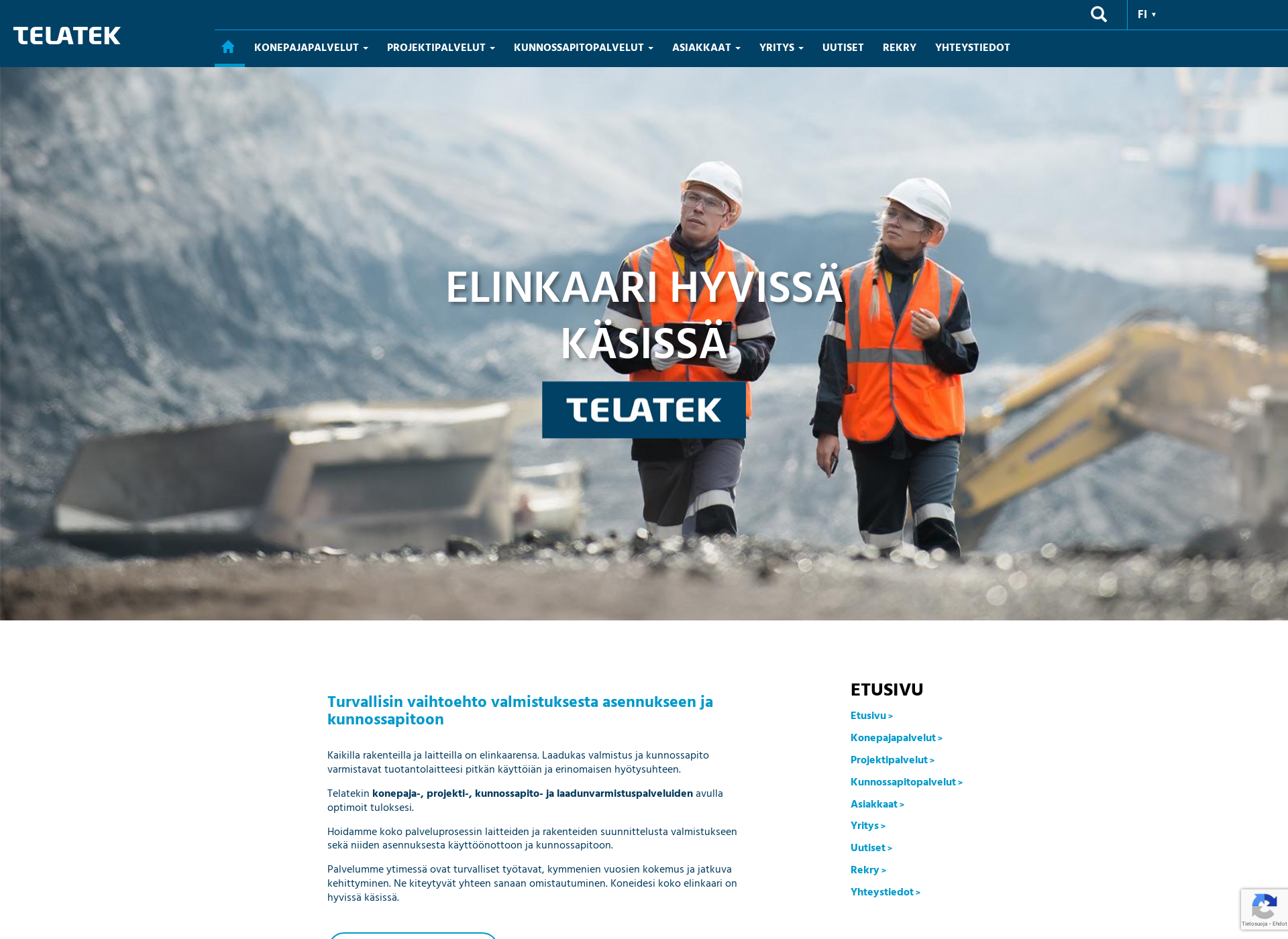 Screenshot for telatek.fi