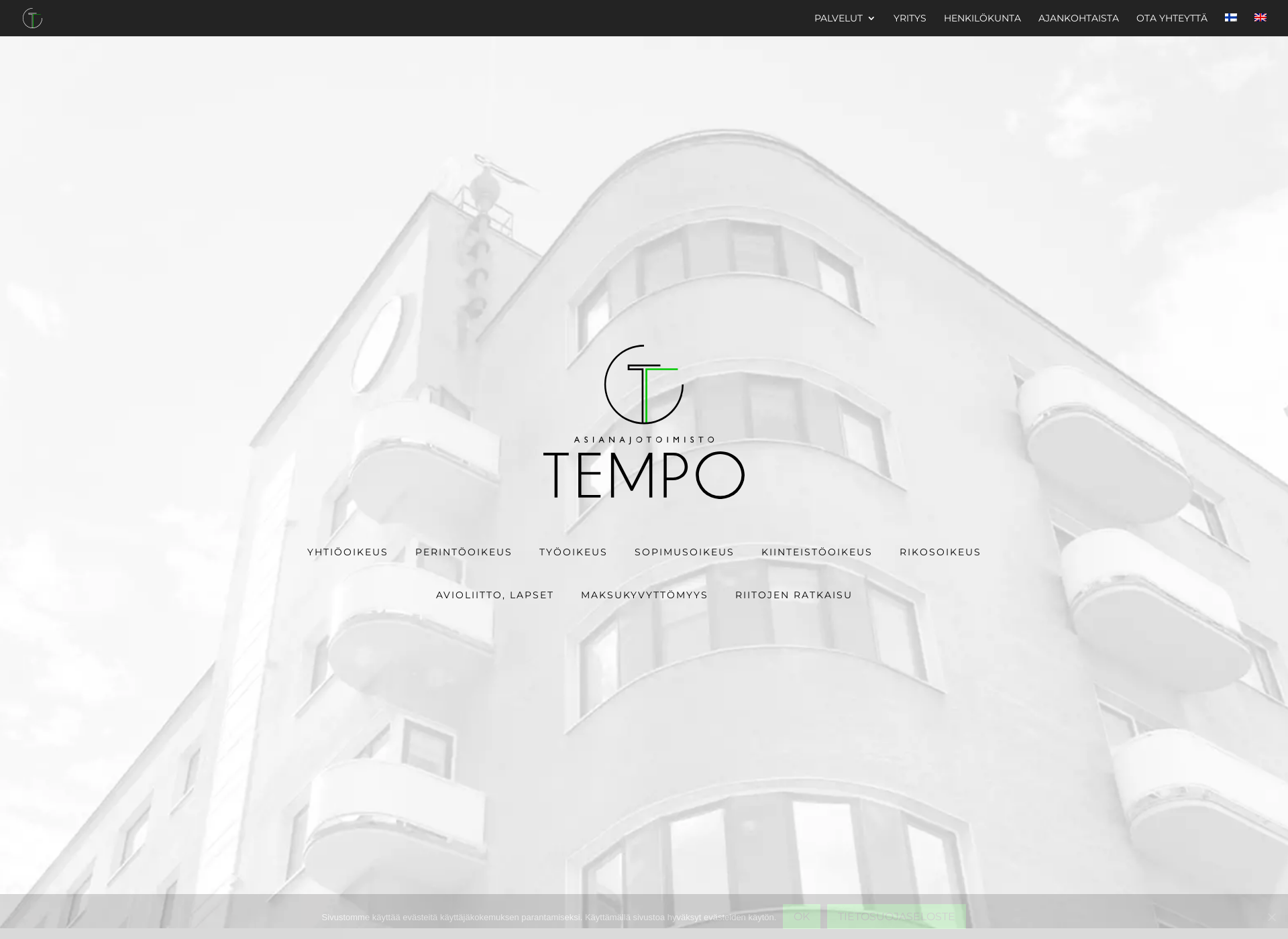 Screenshot for tempolaw.fi