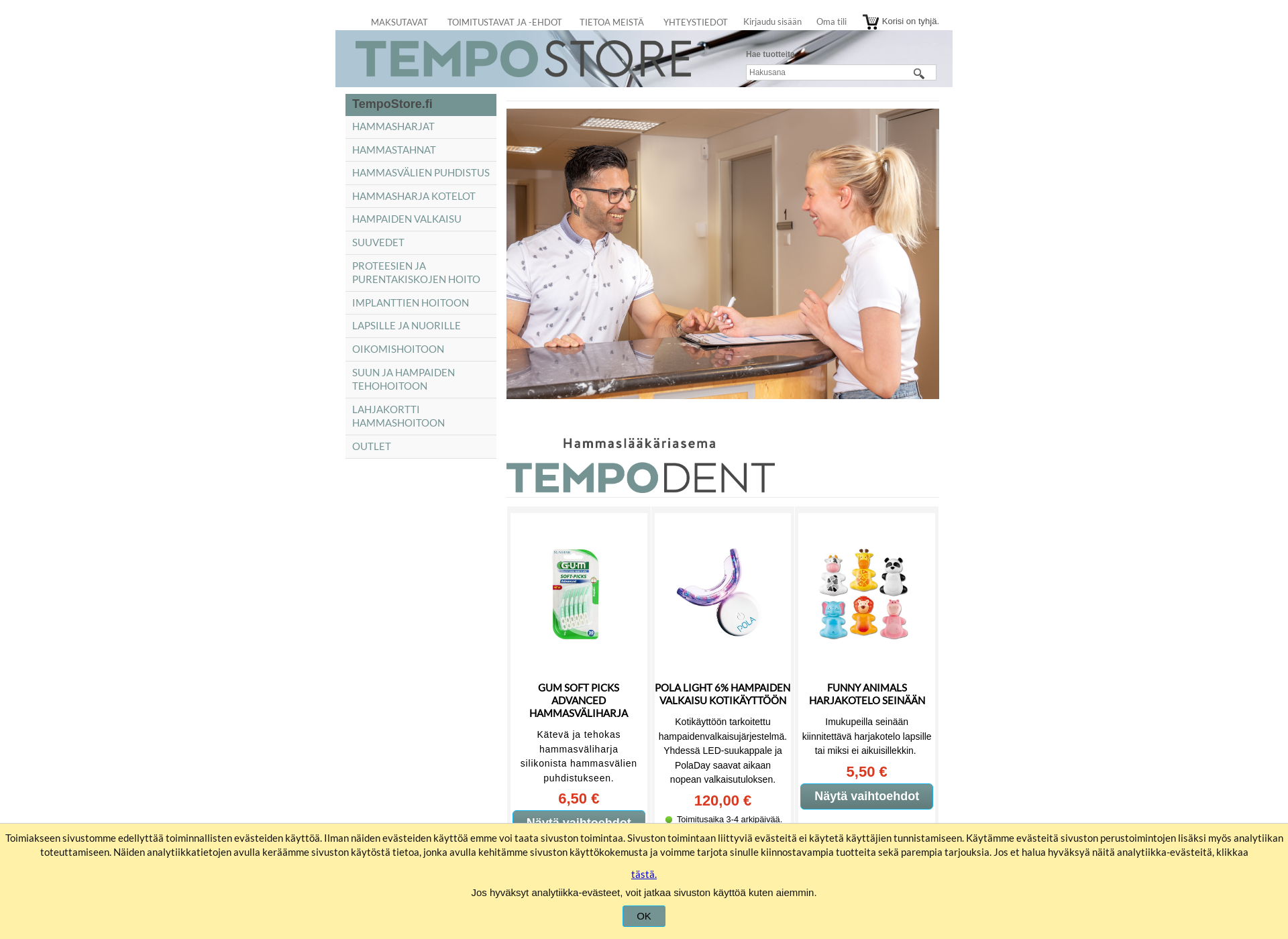 Screenshot for tempostore.fi
