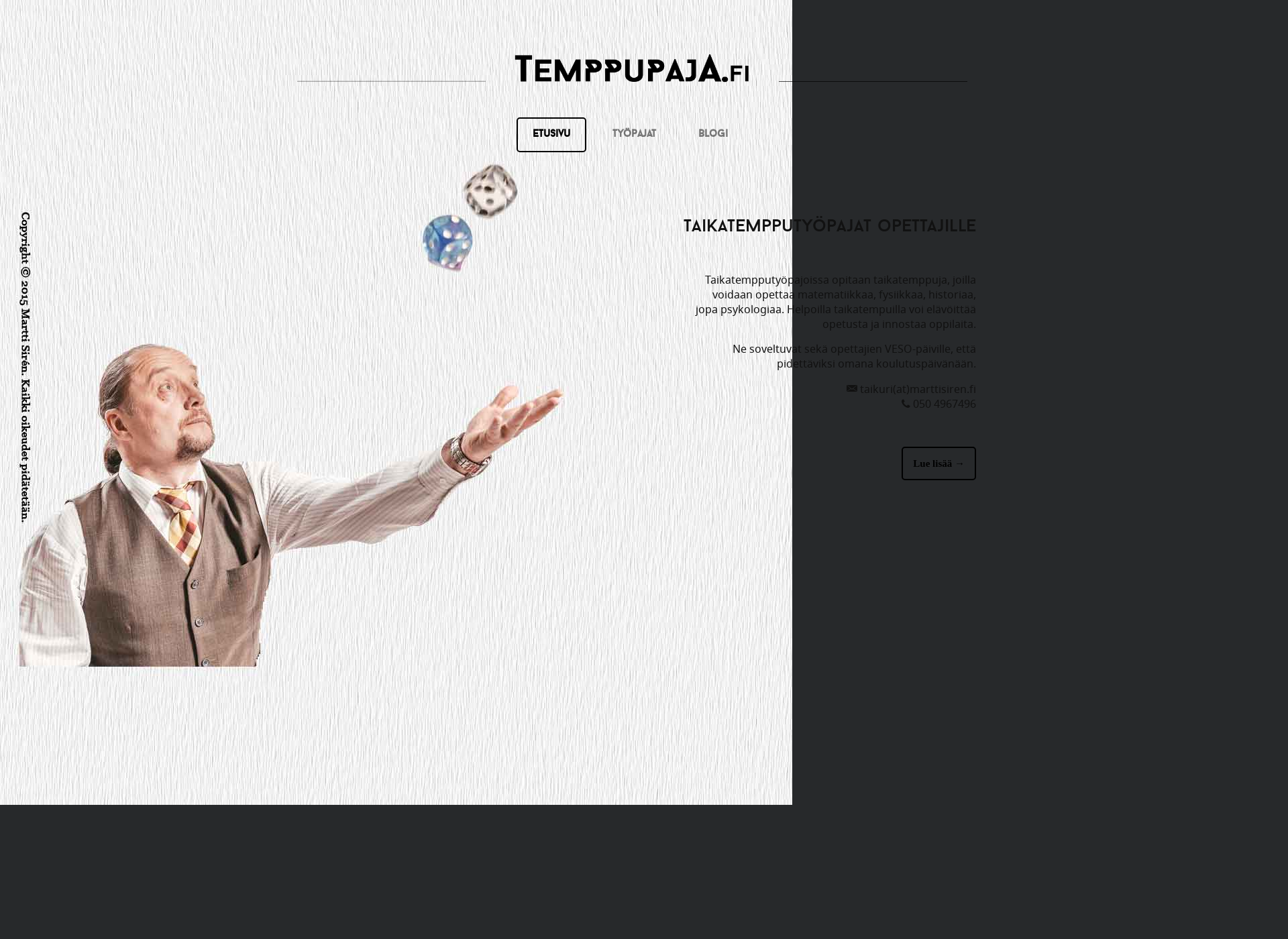 Screenshot for temppupaja.fi