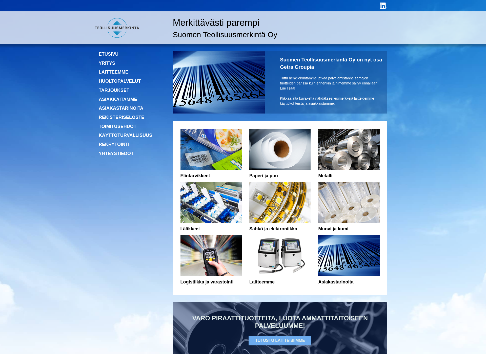 Screenshot for teollisuusmerkinta.fi