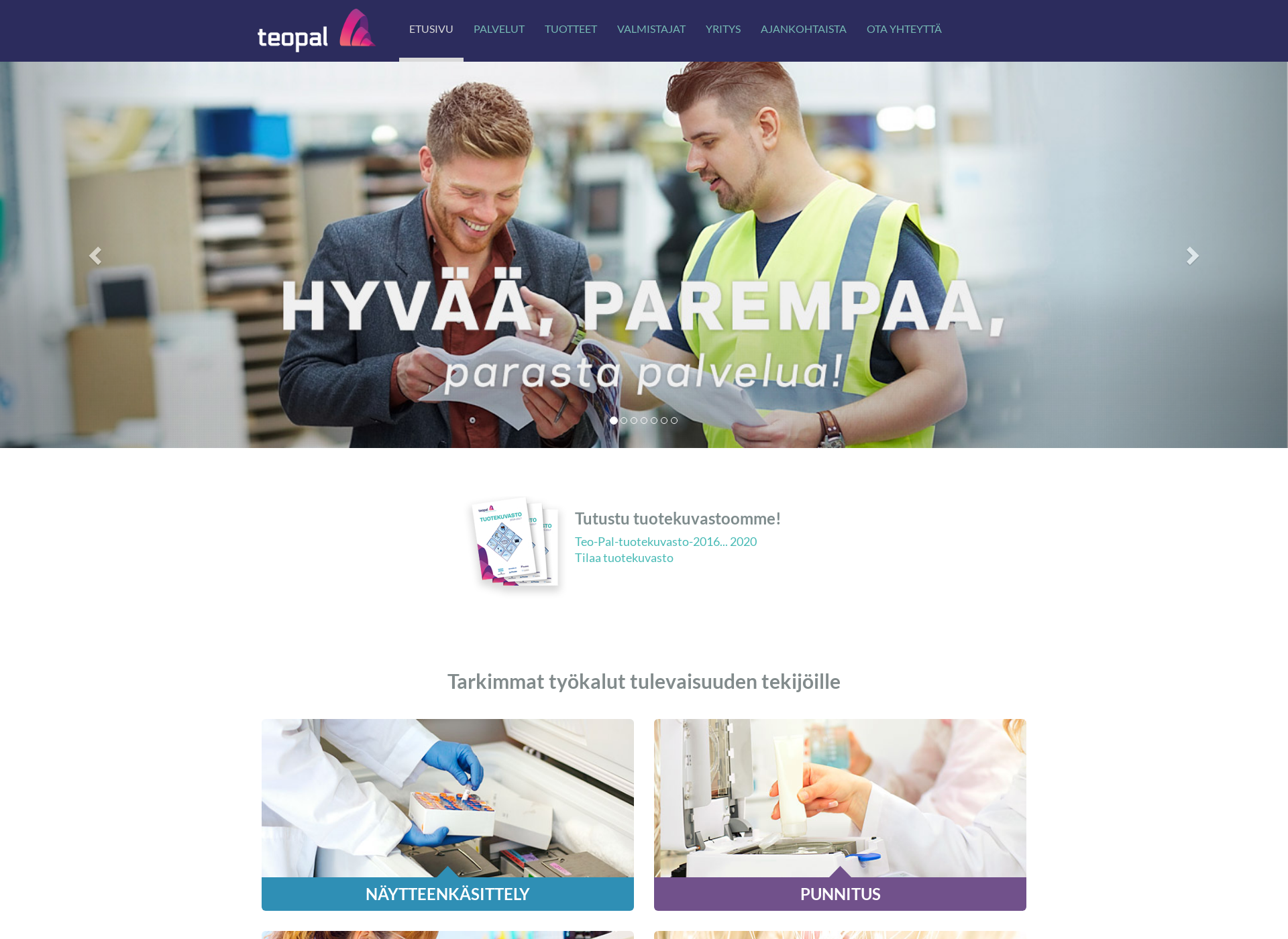 Screenshot for teopal.fi