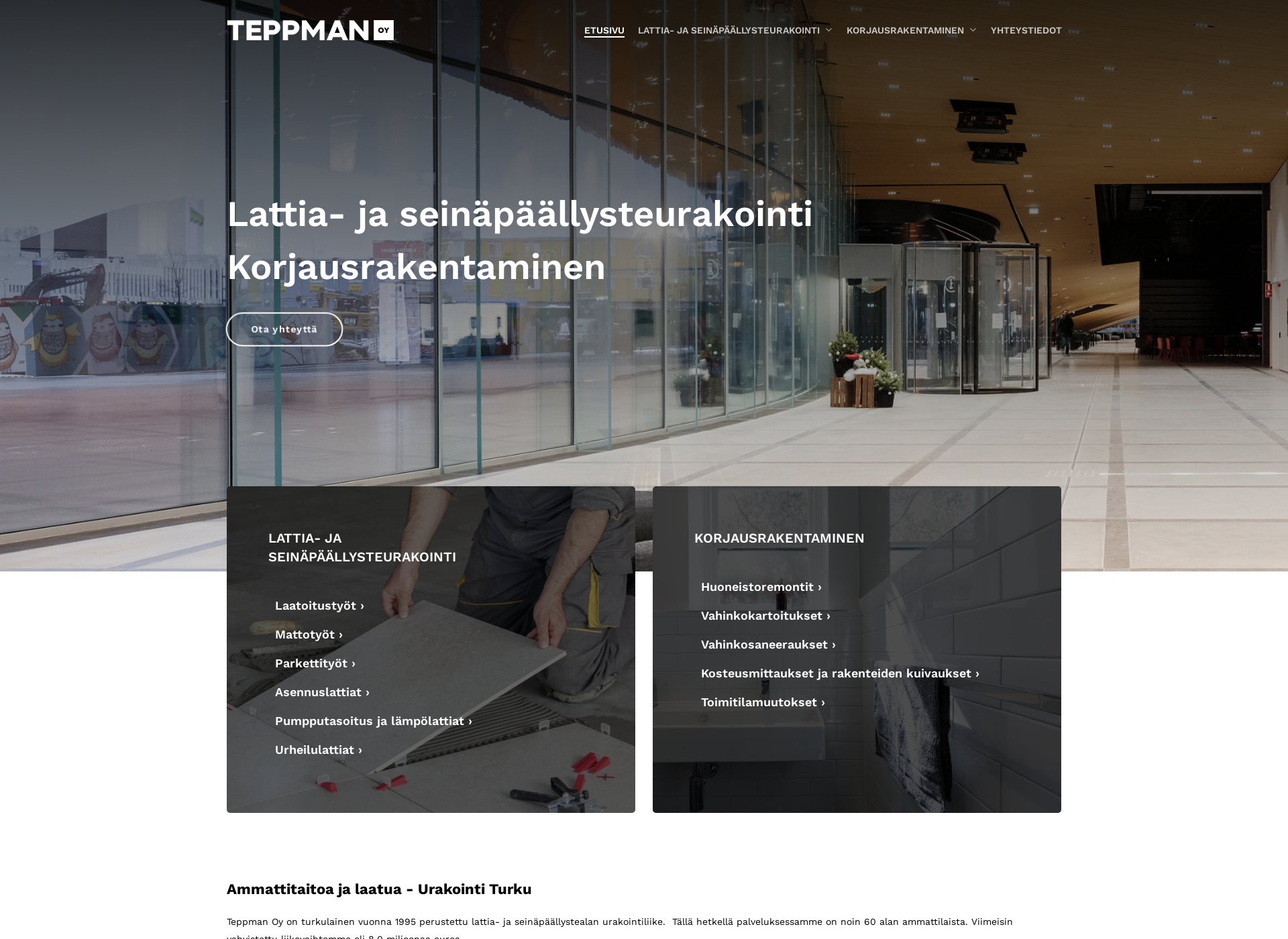 Screenshot for teppman.fi