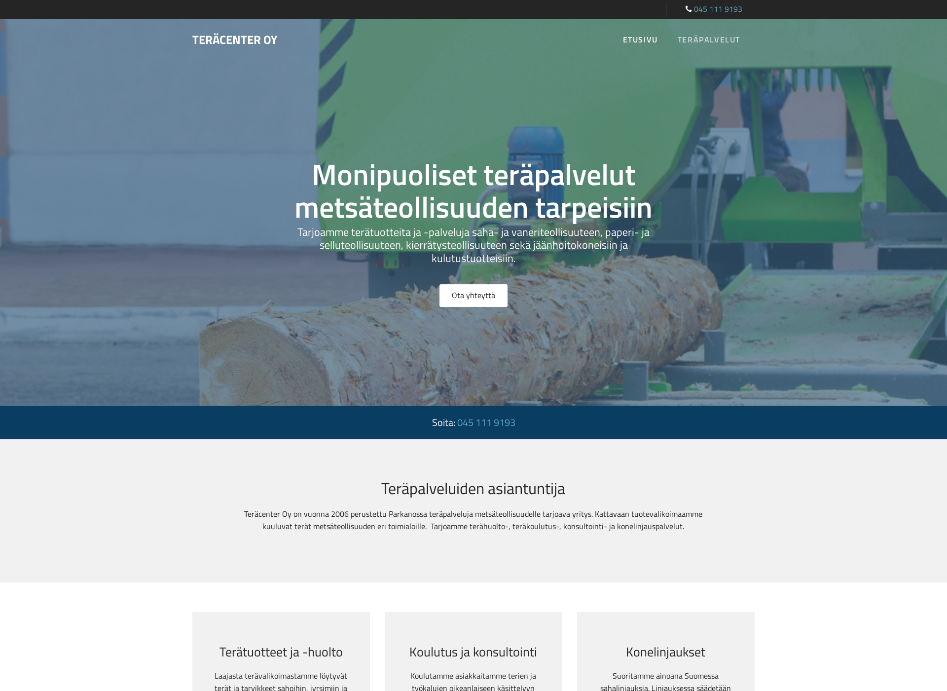 Screenshot for teracenter.fi