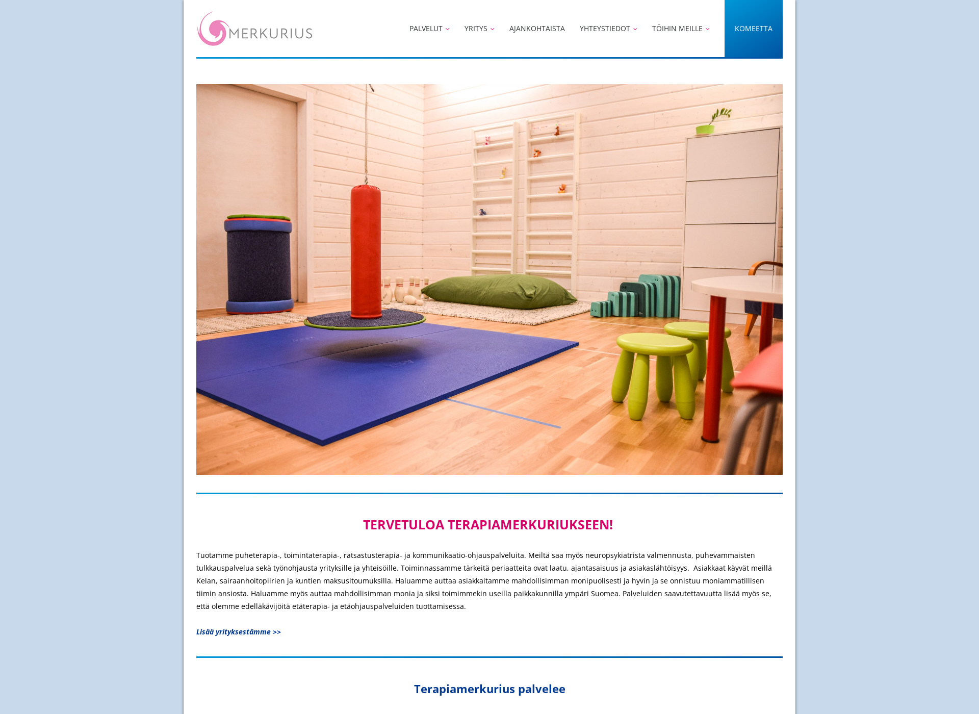 Screenshot for terapiamerkurius.fi