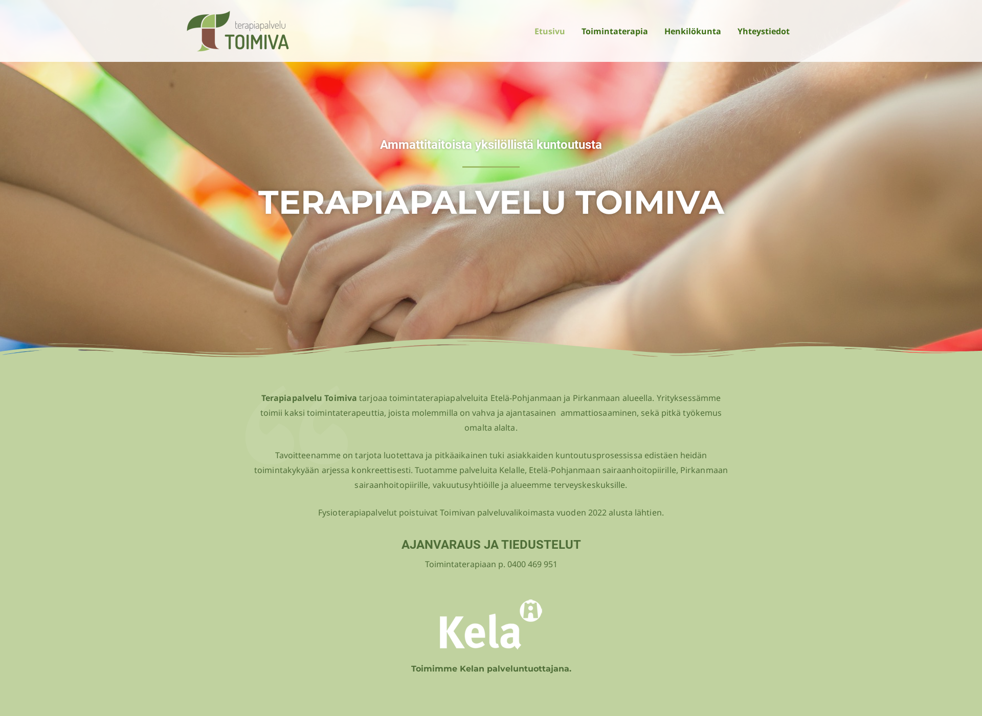 Screenshot for terapiapalvelutoimiva.fi