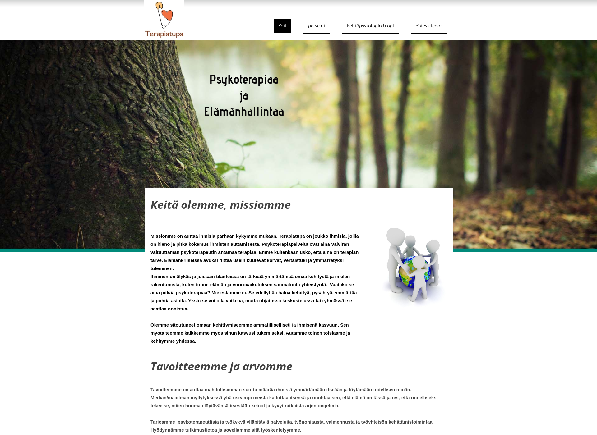 Screenshot for terapiatupa.fi
