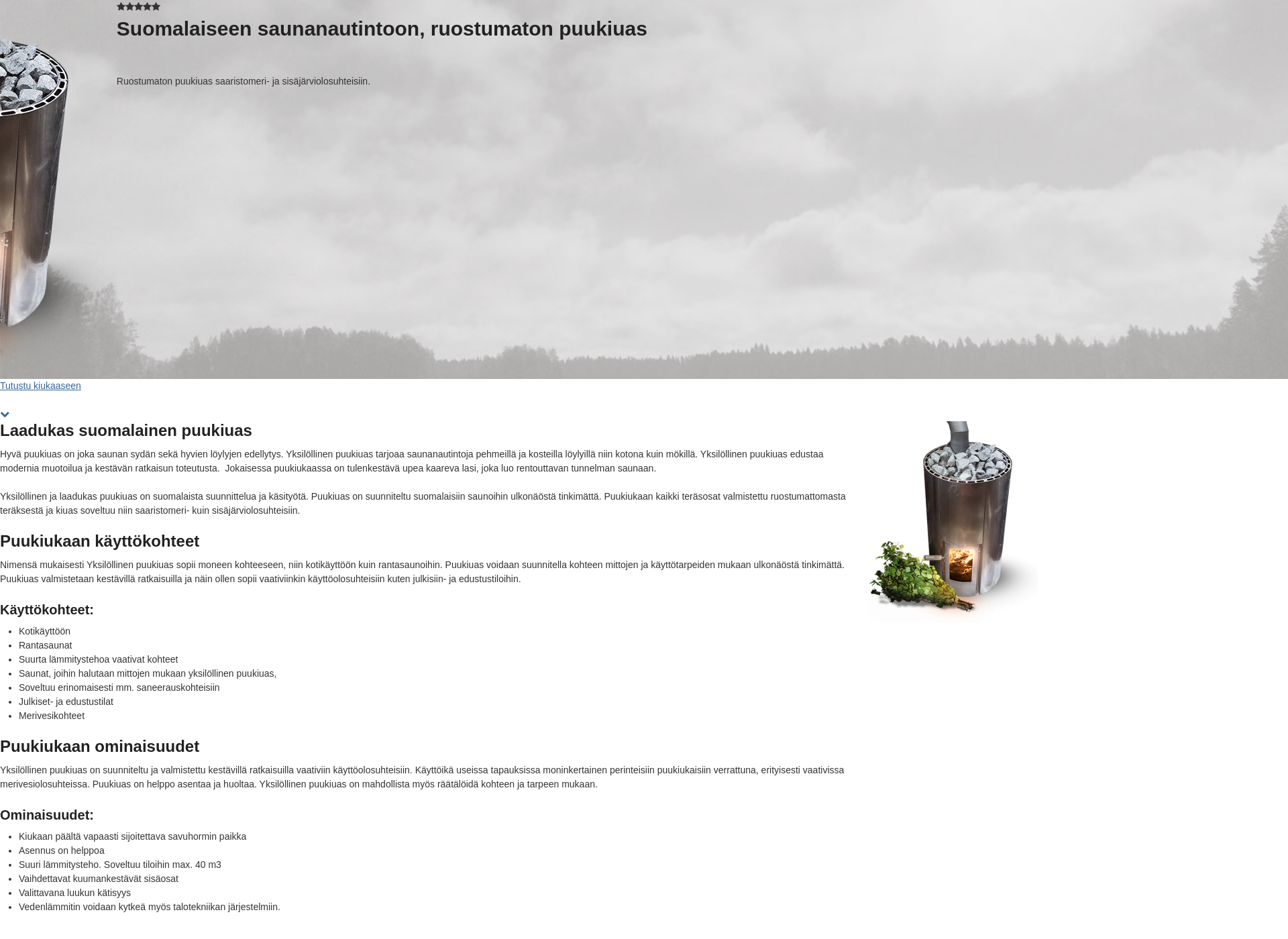 Screenshot for teraskiuas.fi