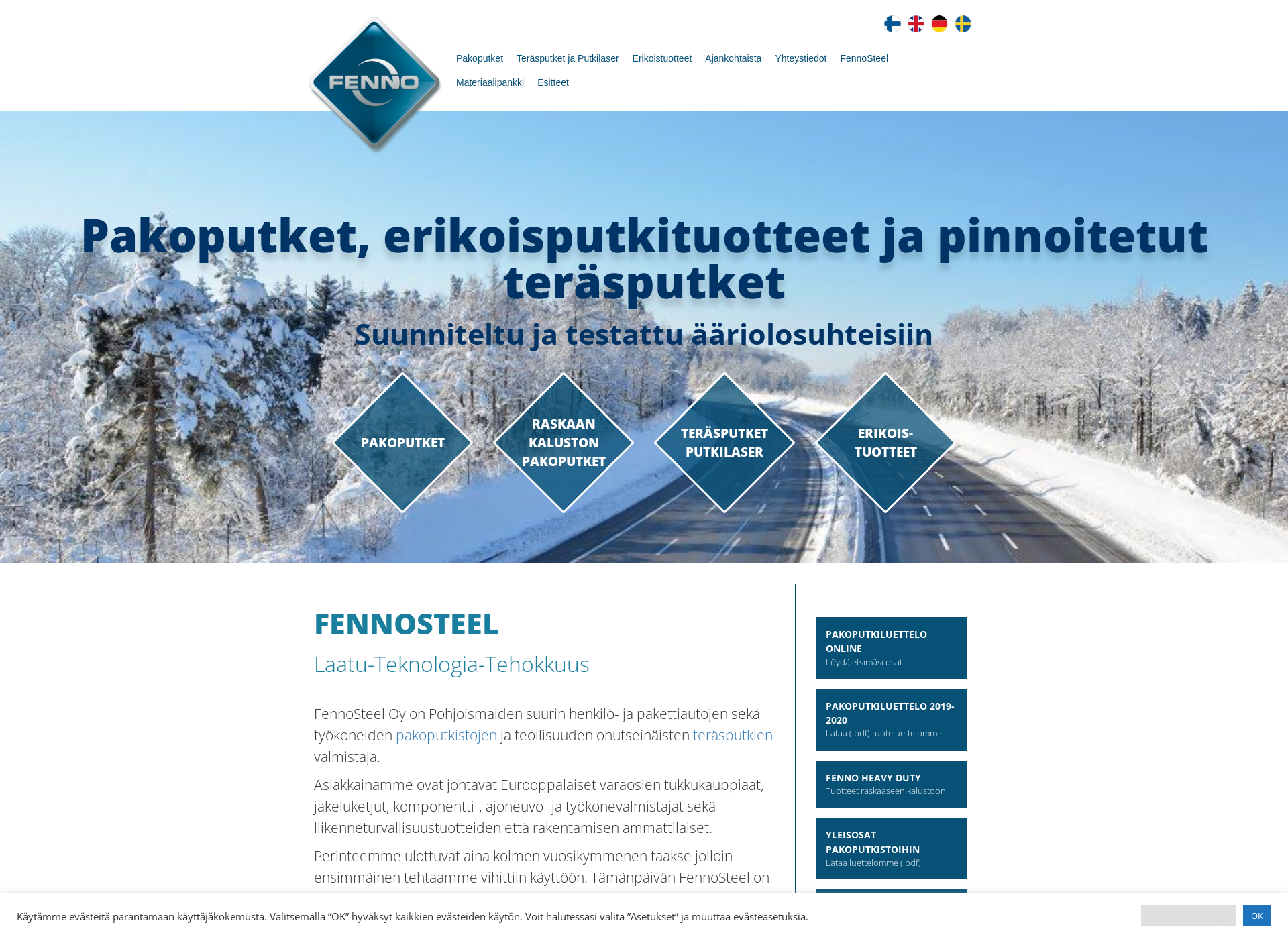 Skärmdump för terasputki.fi